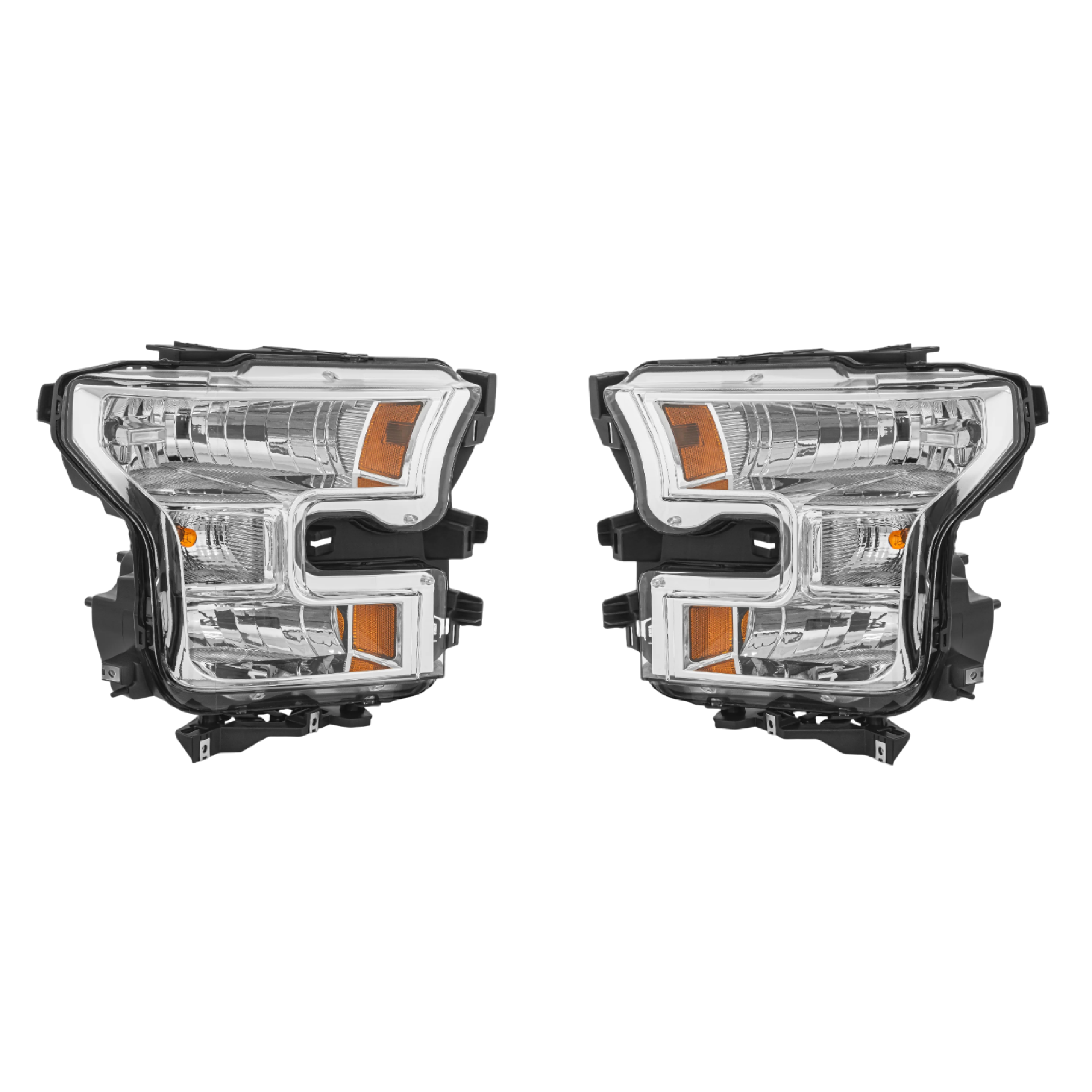 Par Faros Ford F150 Lobo 2015–2017 Con focos
