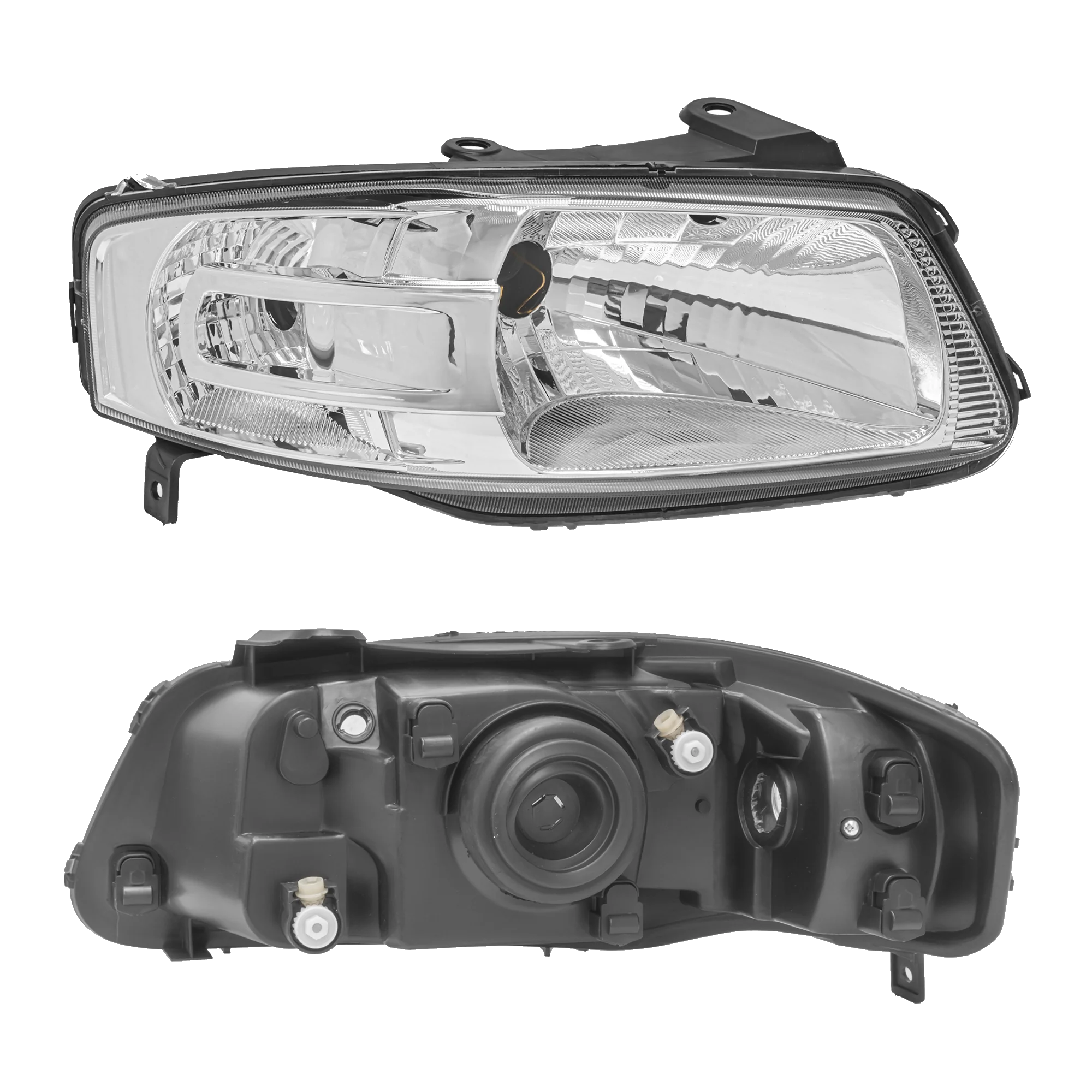 Faro Derecho Volkswagen Pointer 2006–2009 Fondo Cromado
