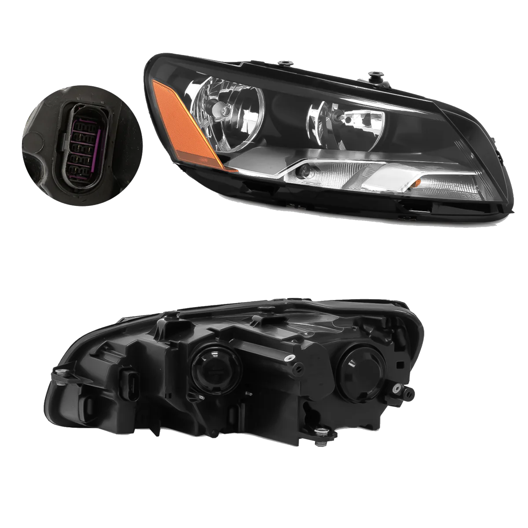 Faro Derecho Volkswagen Passat 2012–2015 Con focos
