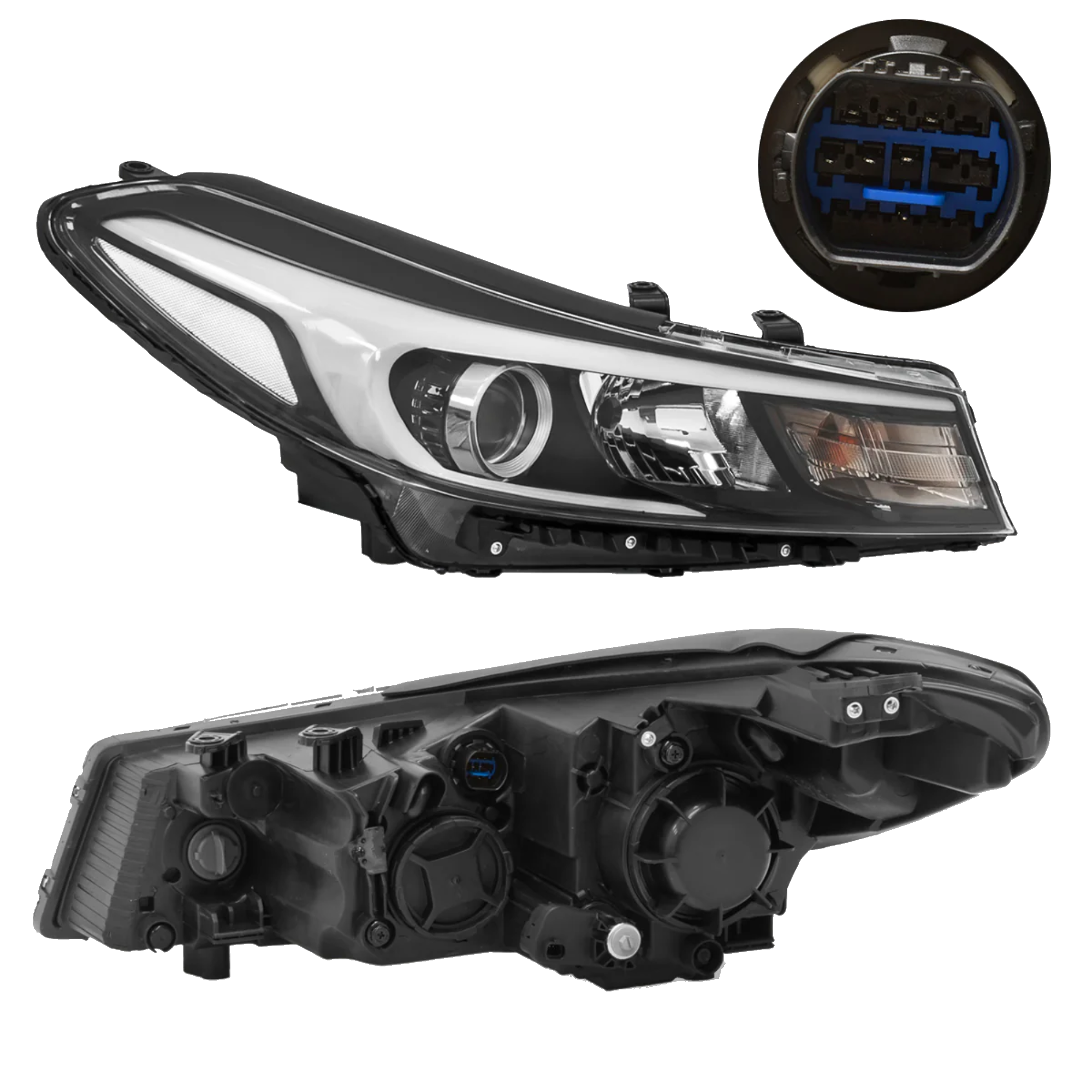 Faro Derecho Halogeno Kia Forte 2017–2018