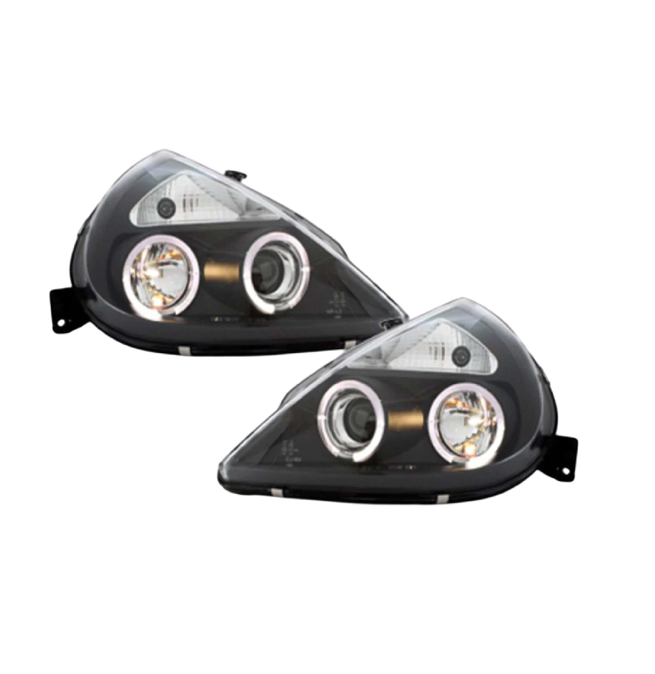Par faros Ford Ka 2001–2007 Con Lupa Ojo Ángel