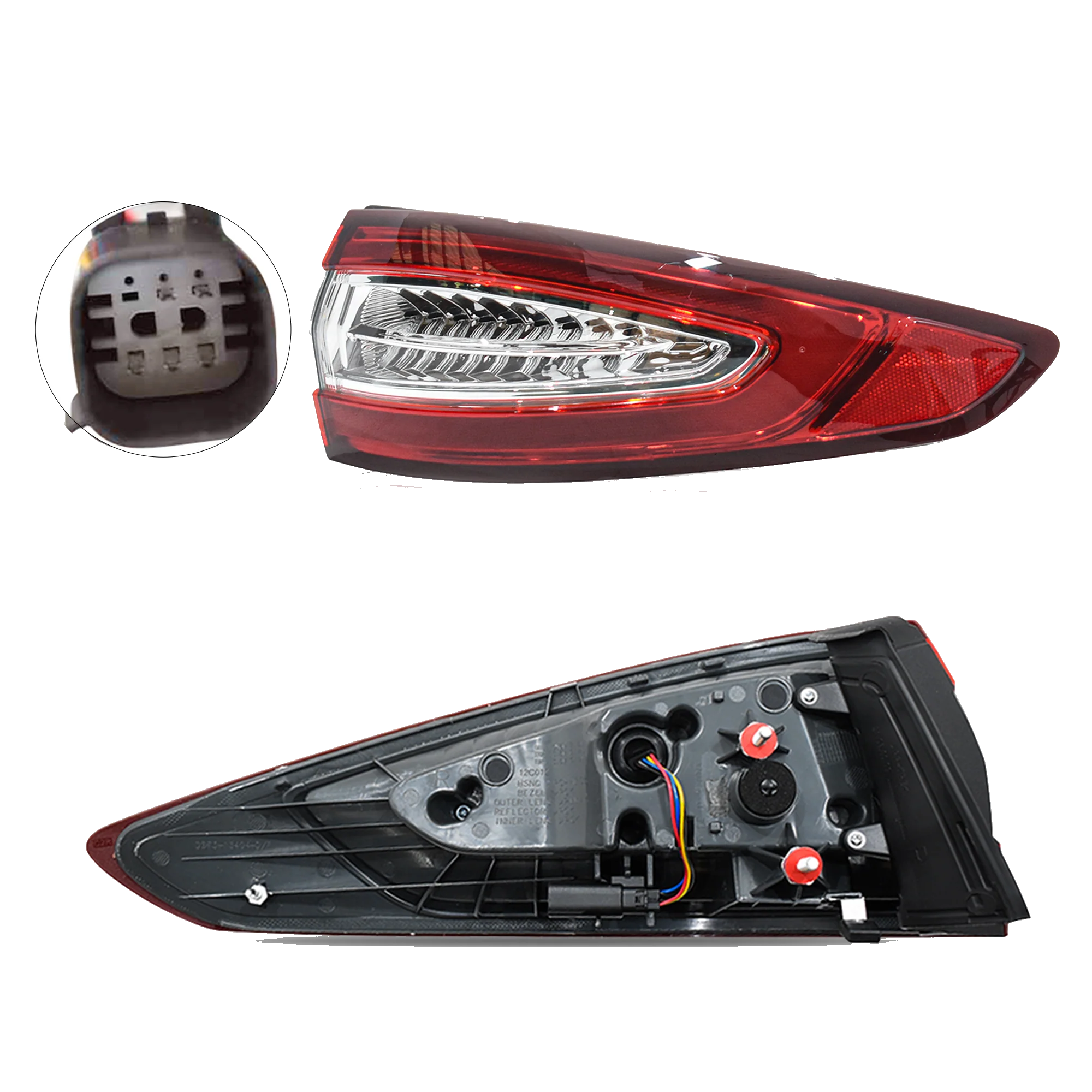 Calavera Exterior Ford Fusion 2013-2016 LED Derecho