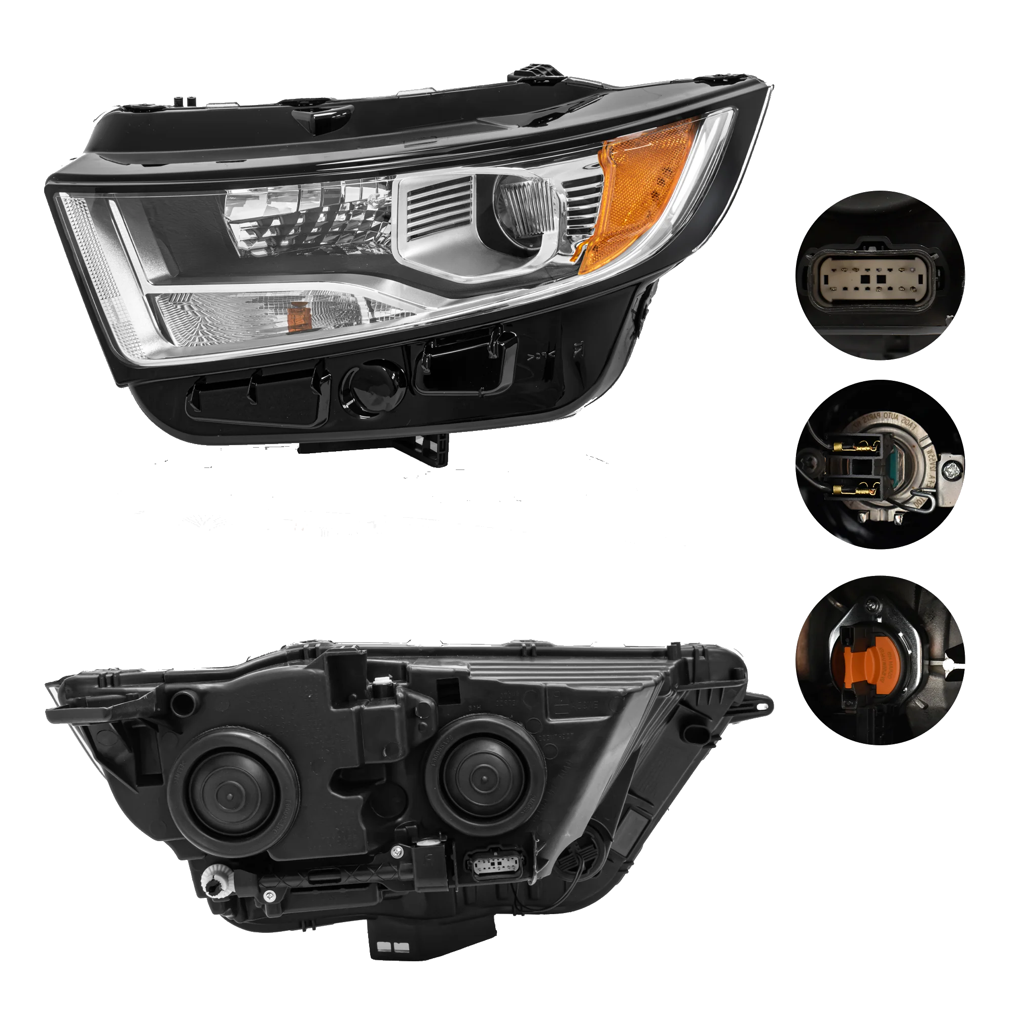 Faro Izquierdo Ford Edge 2015–2018 Con foco