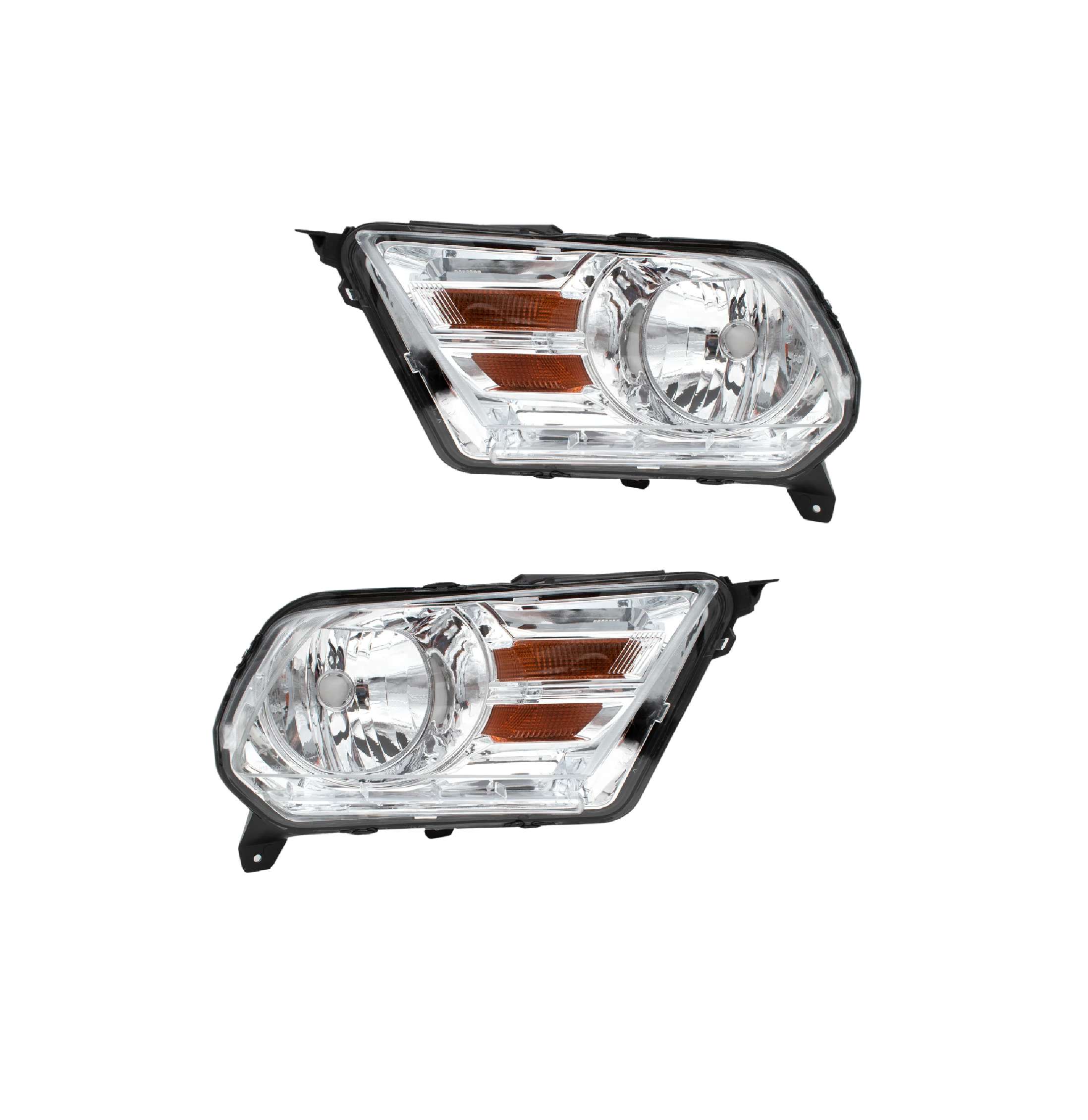 Par faros Ford Mustang 2010–2014 Cromo