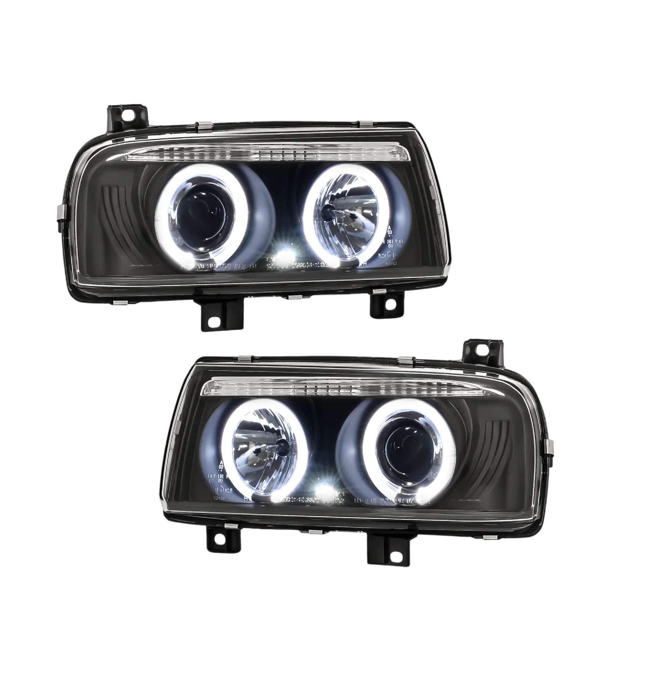 Par faros Volkswagen Jetta 1993–1999 Con Lupa Ojo Ángel