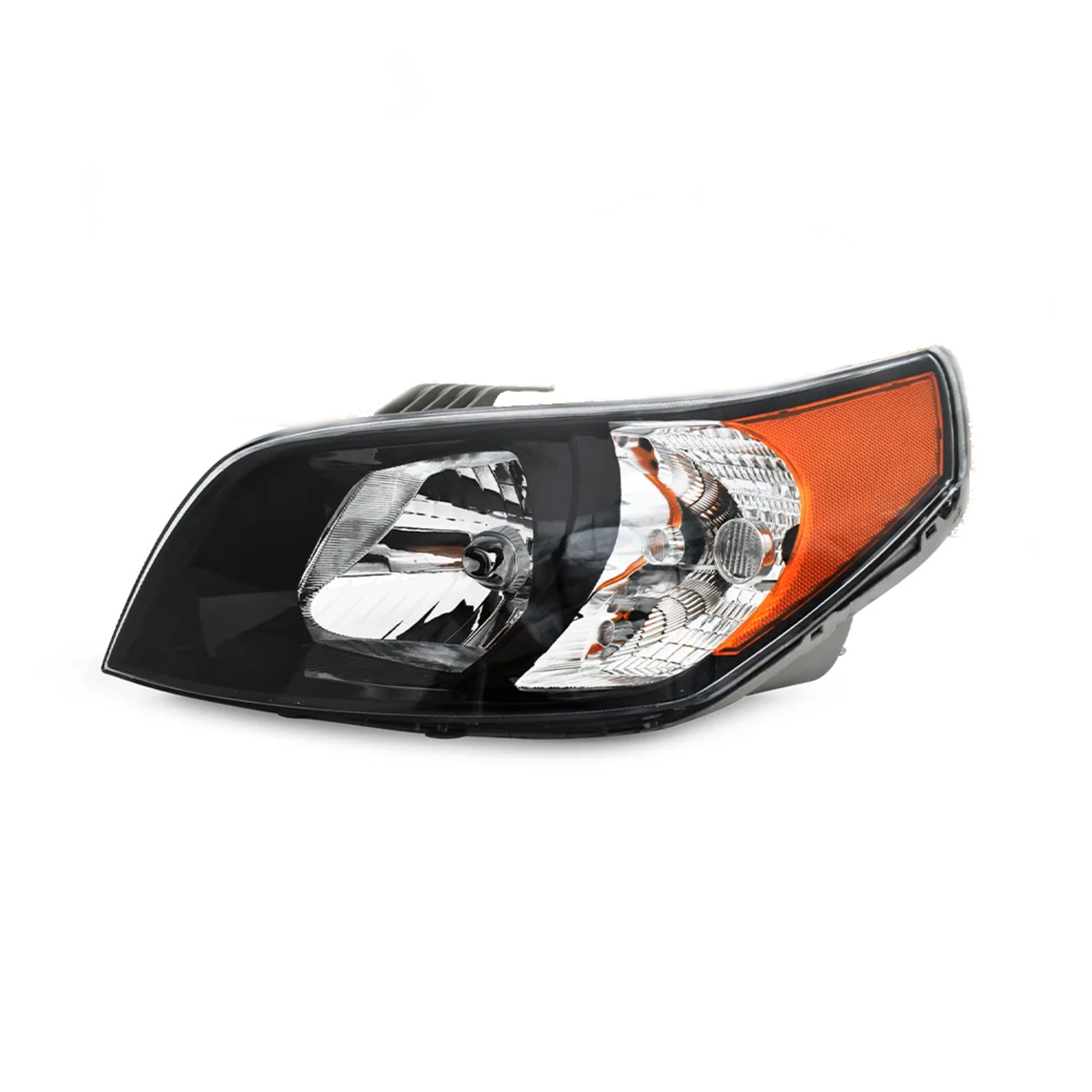 Faro Izquierdo Chevrolet Aveo 2012–2017 Fondo Negro sin cuarto lateral