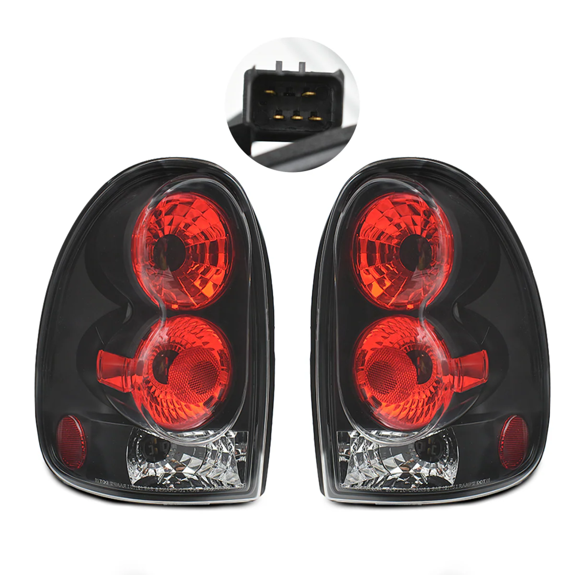 Par de Calaveras dodge Voyager/Durango 1996-2003 Negras