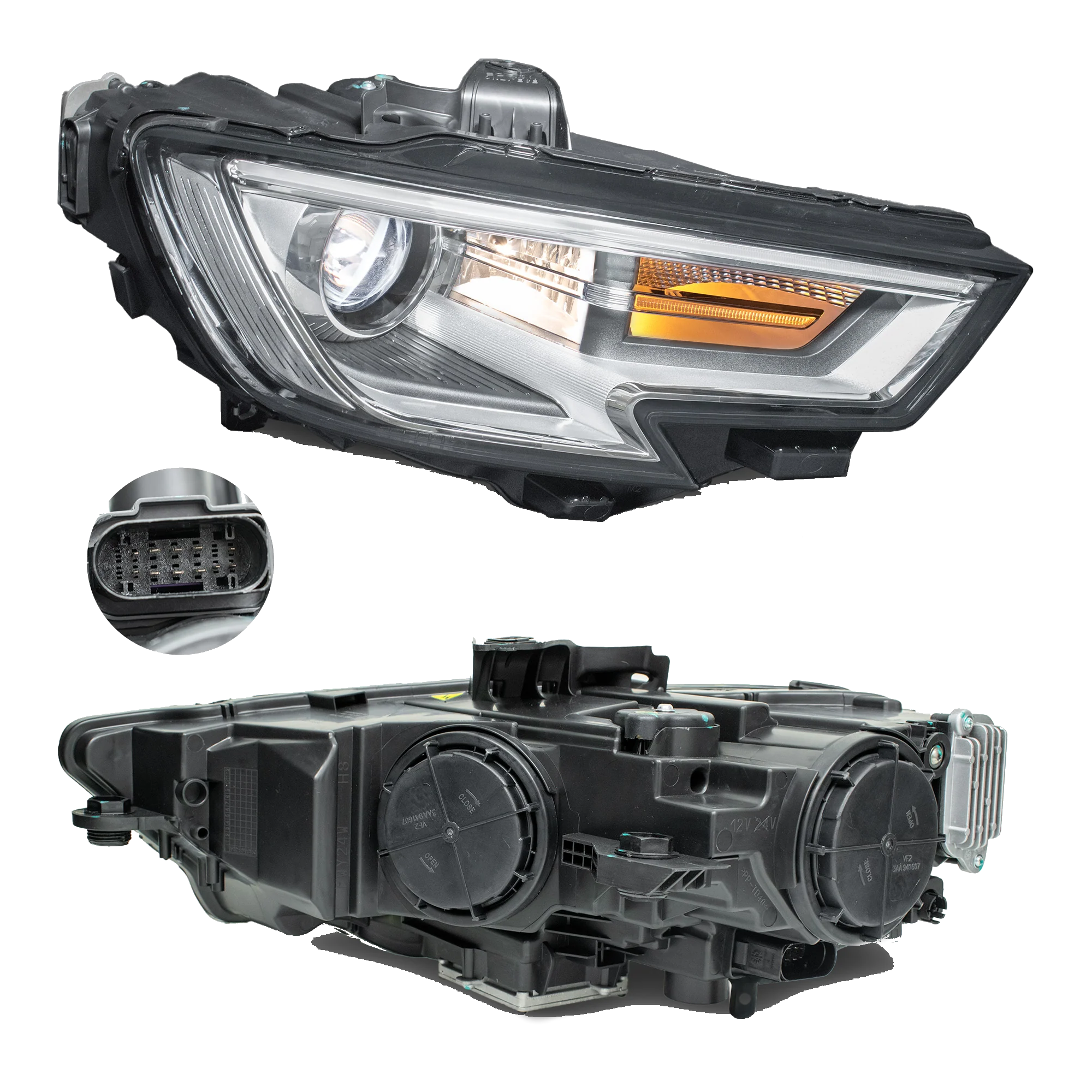 Faro Derecho Audi A3 2017–2020 Con foco xenon Con balastra