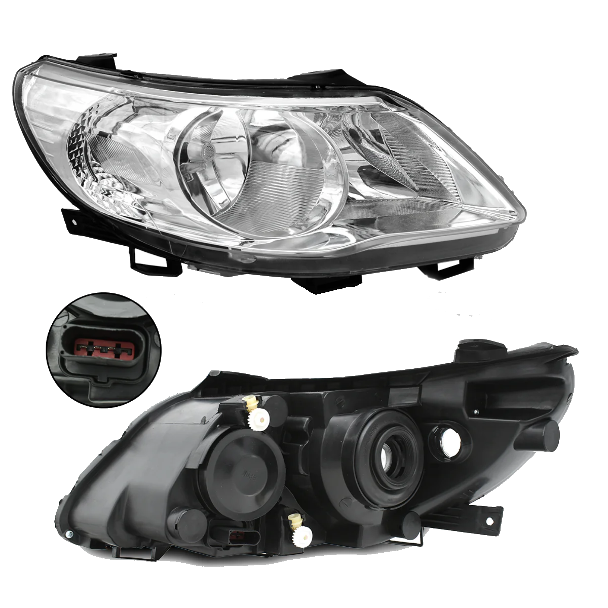 Faro Derecho Volkswagen Gol 2008–2012 Para 2 Focos