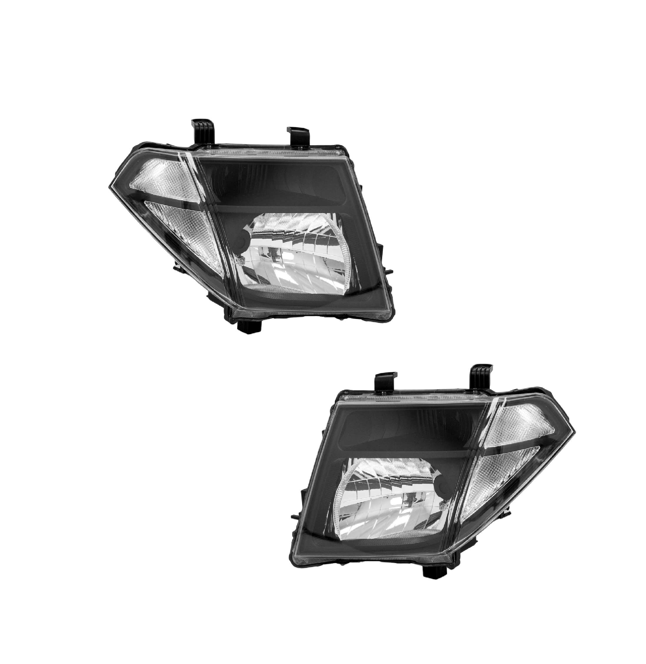 Par faros Nissan Frontier Negros 2005–2008
