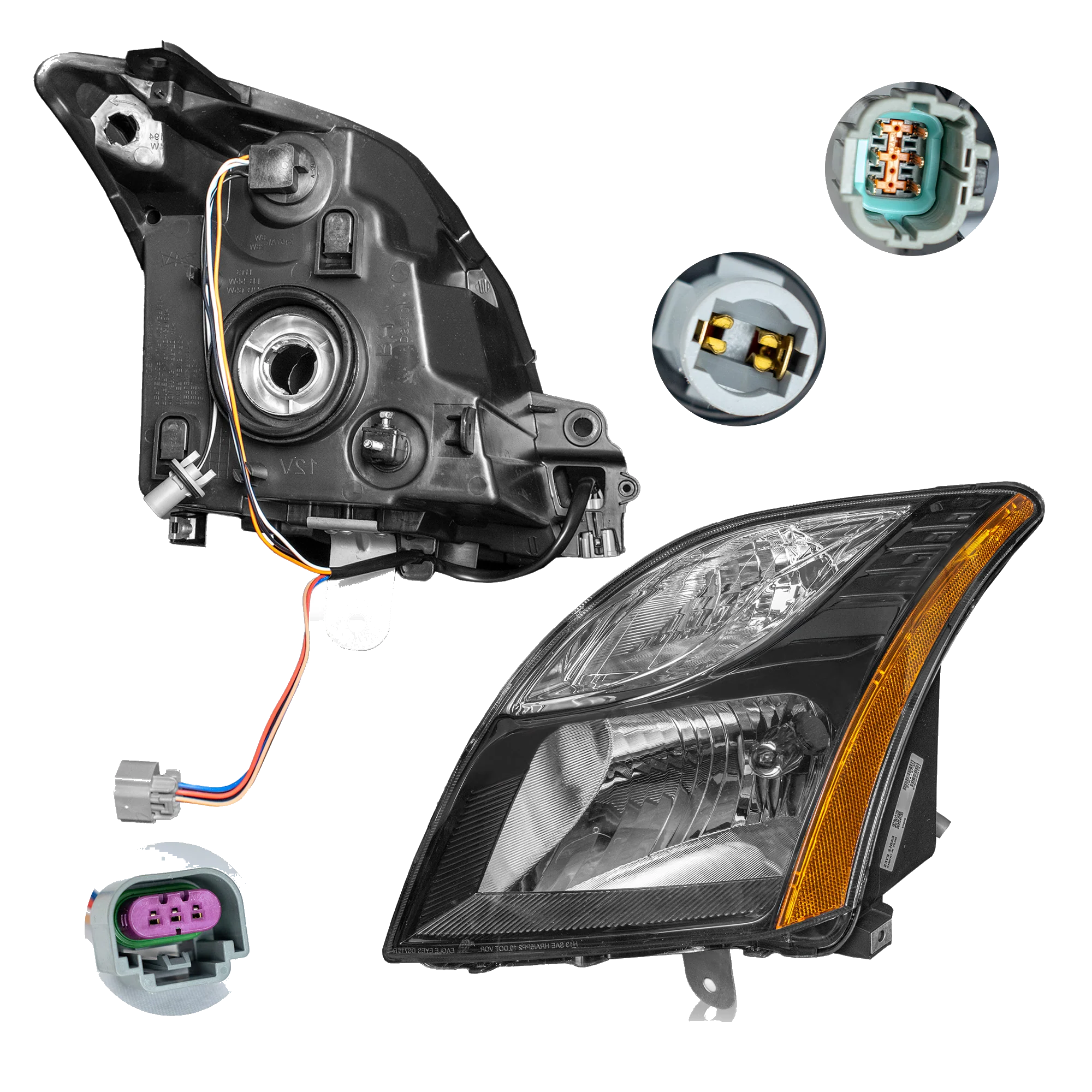 Faro Izquierdo Nissan Sentra 2010–2012 Fondo Negro