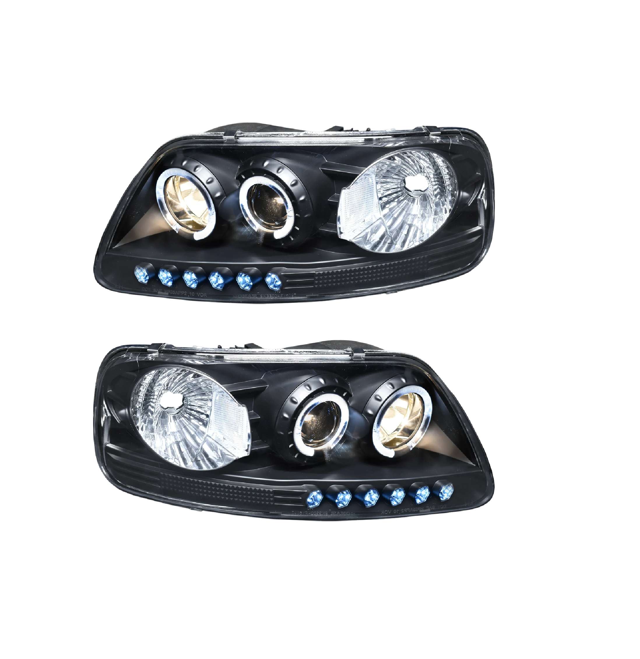 Par faros Ford F150/Lobo 1997–2008 Con Lupa Ojo Ángel