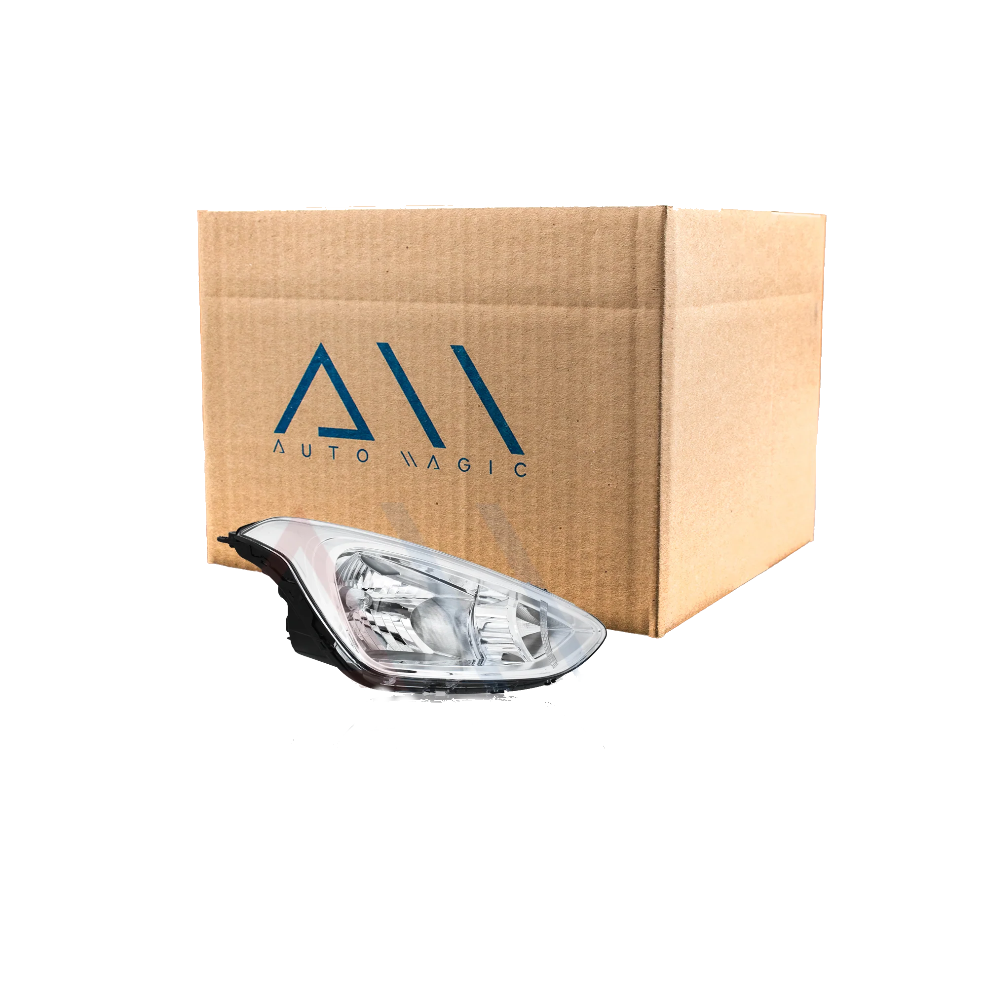 Faro Derecho Hyundai Grand i10 2015–2020 Fondo Cromado manual