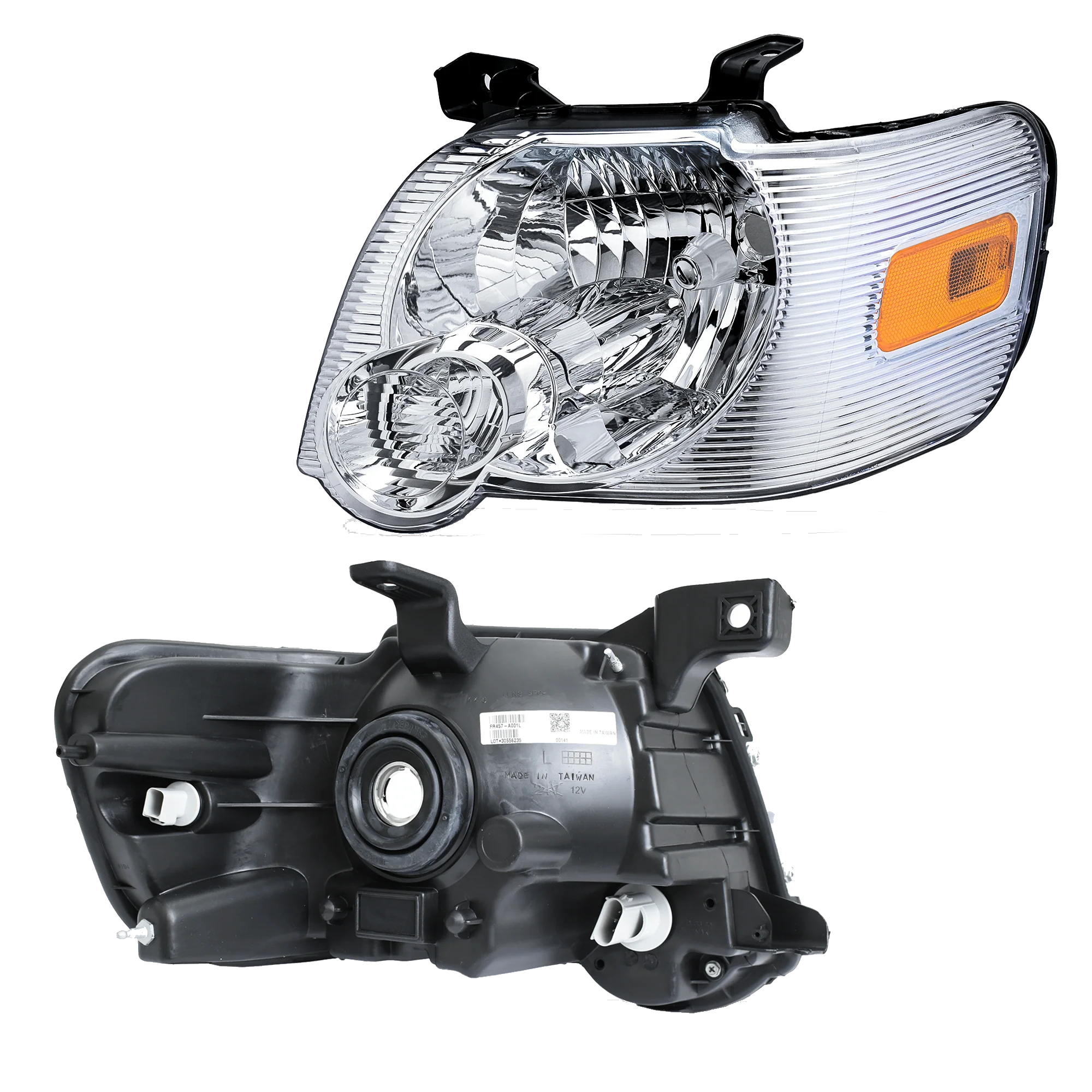 Faro Izquierdo Ford Explorer 2006–2010 Fondo Cromado