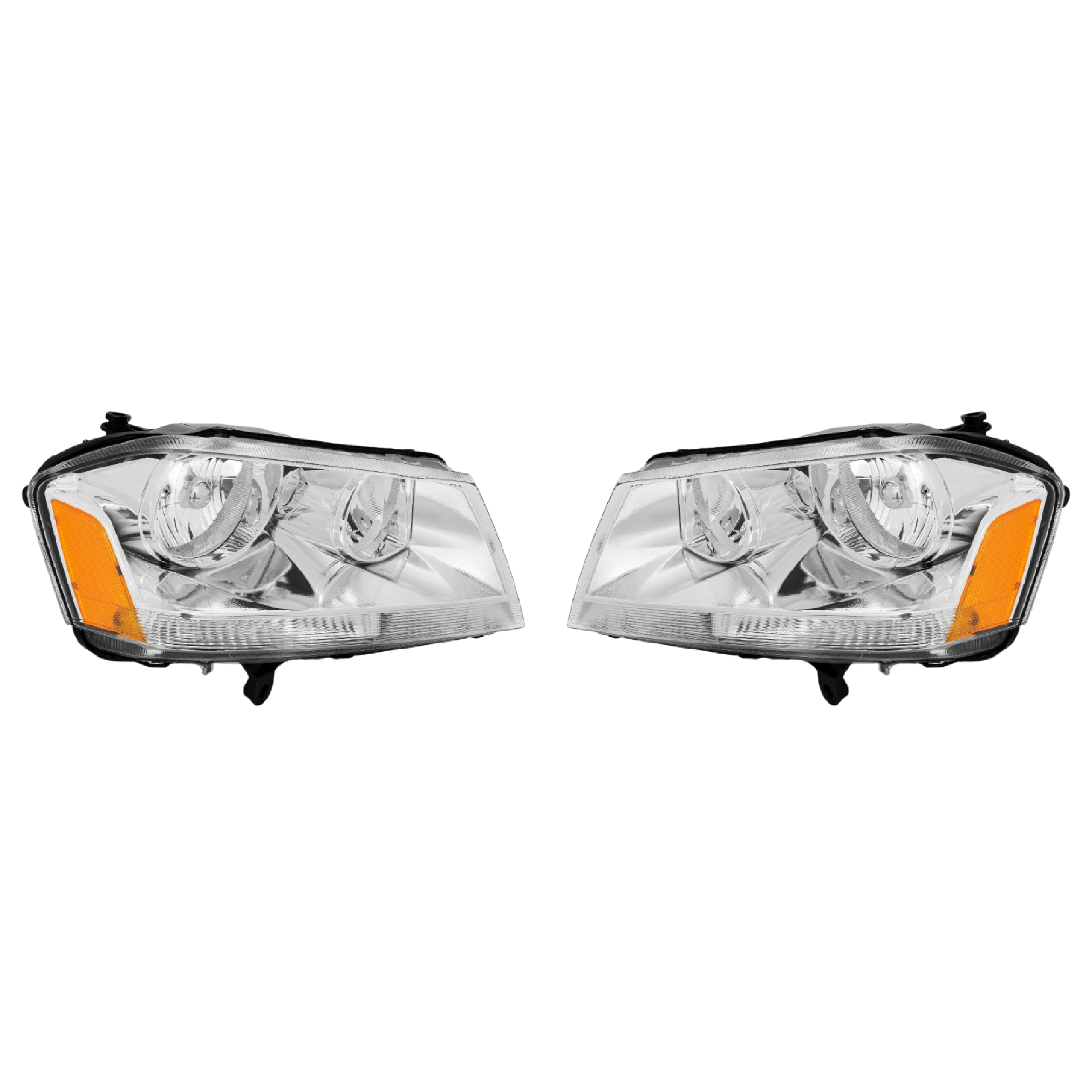 Par Faros Dodge Avenger 2008–2014 Fondo Cromado