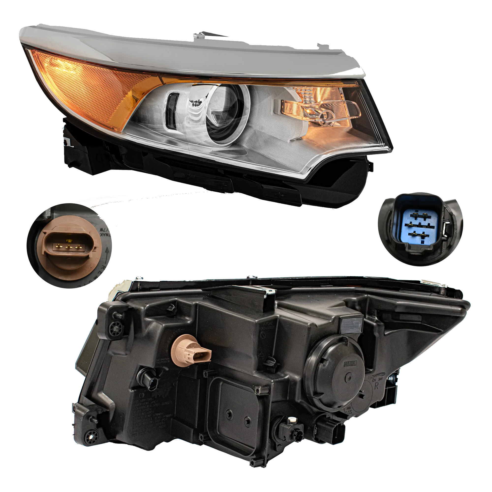 Faro Derecho Ford Edge 2011–2014 Con foco
