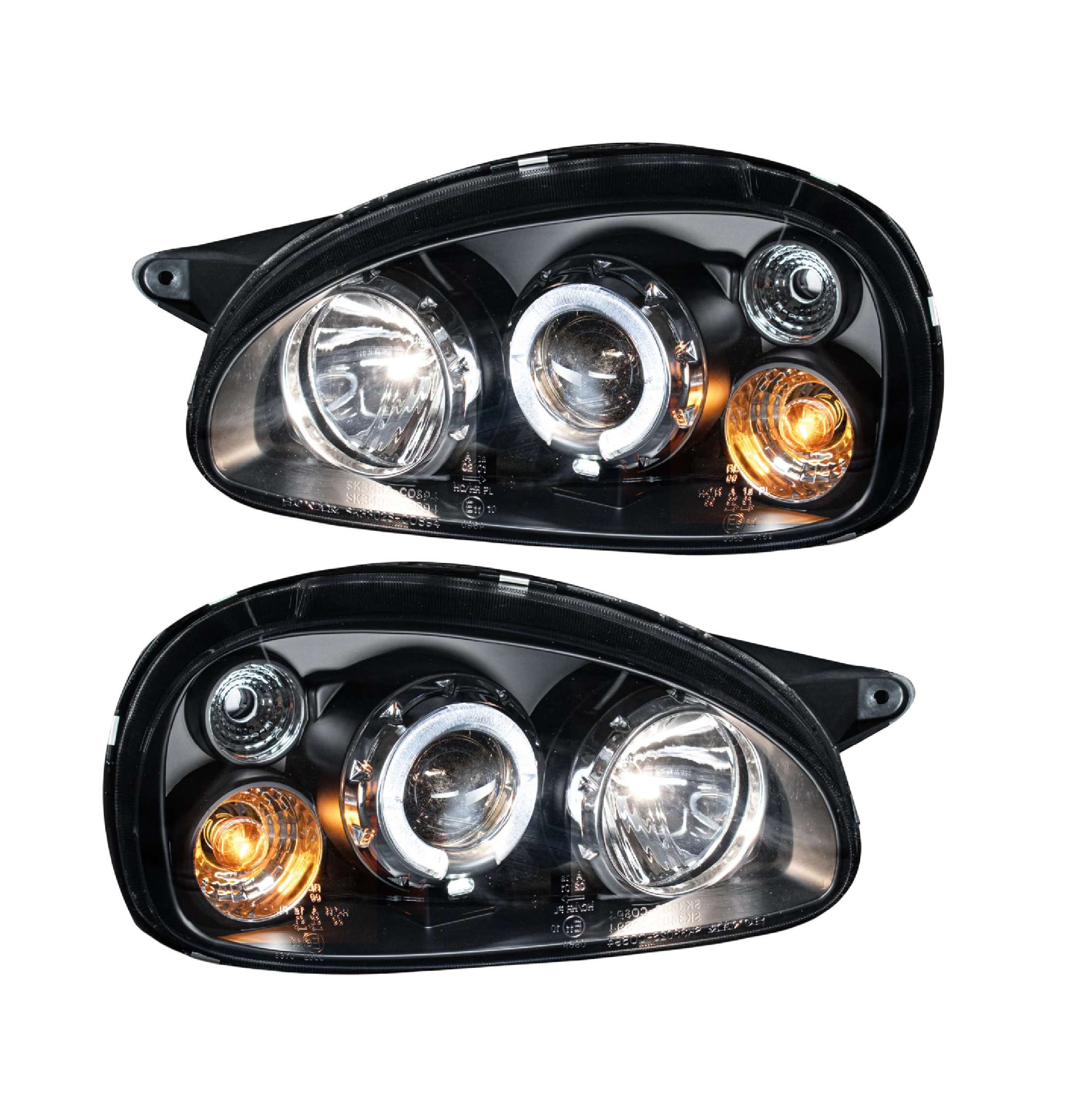 Par faros Chevrolet Chevy C1 1994–2003 Con Lupa Ojo Ángel