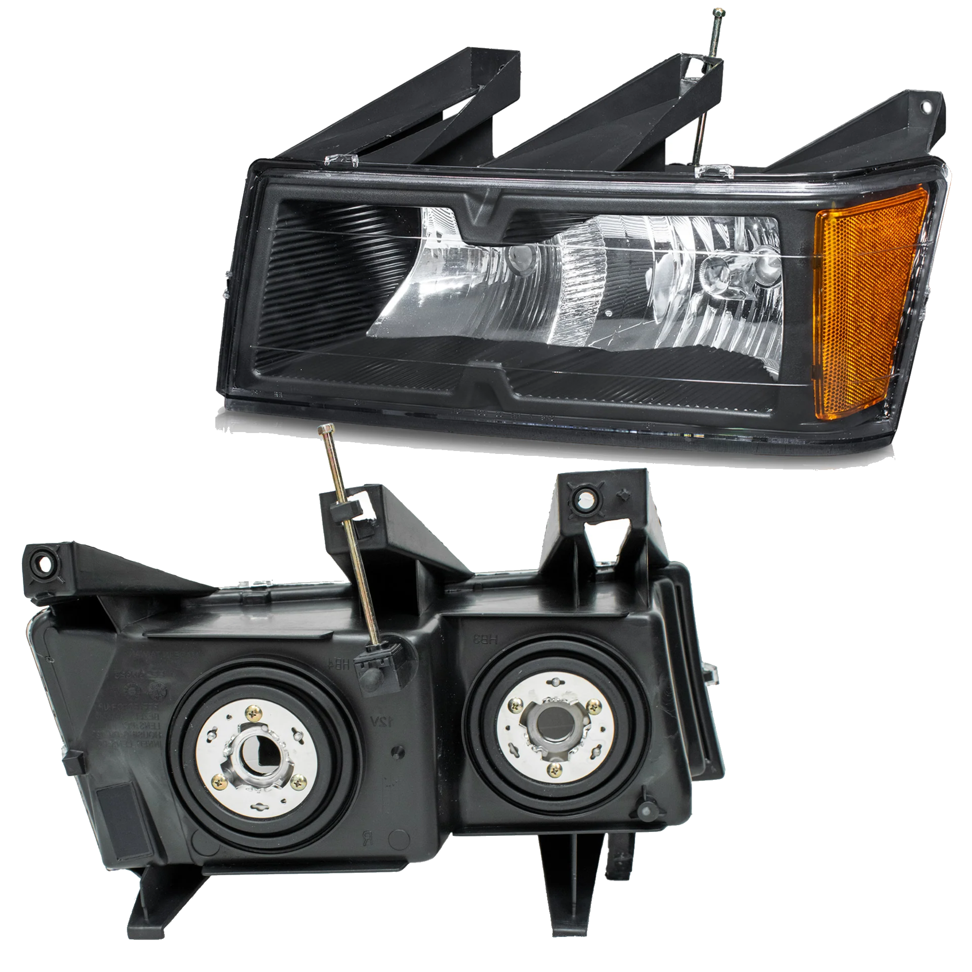 Faro Izquierdo Chevrolet Colorado 2004–2012 Fondo Negro