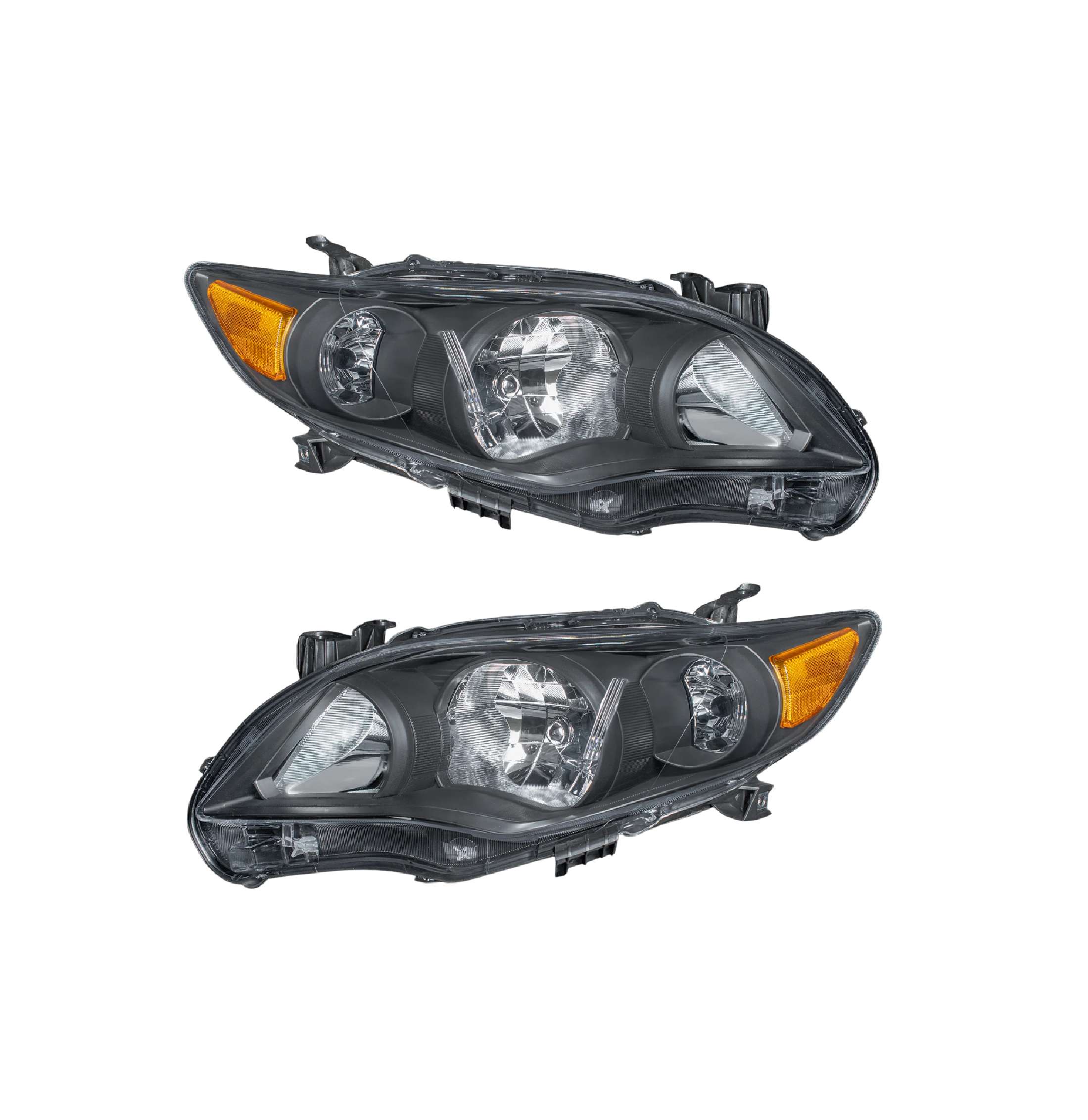 Par faros Toyota Corolla 2011–2013 Negros