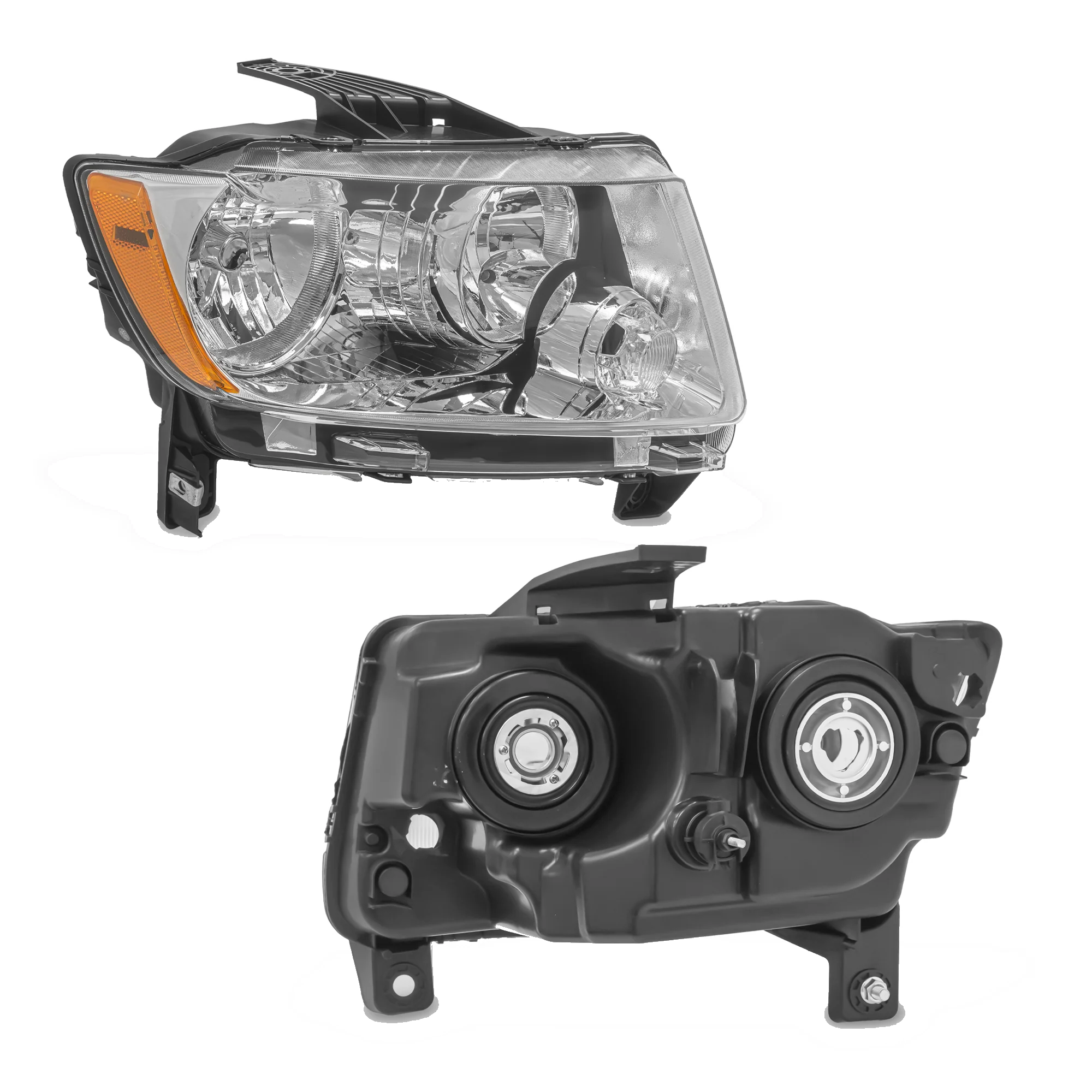 Faro Derecho Jeep Grand Cherokee 2011–2013 , Jeep compass 2011–2017 Fondo Cromado