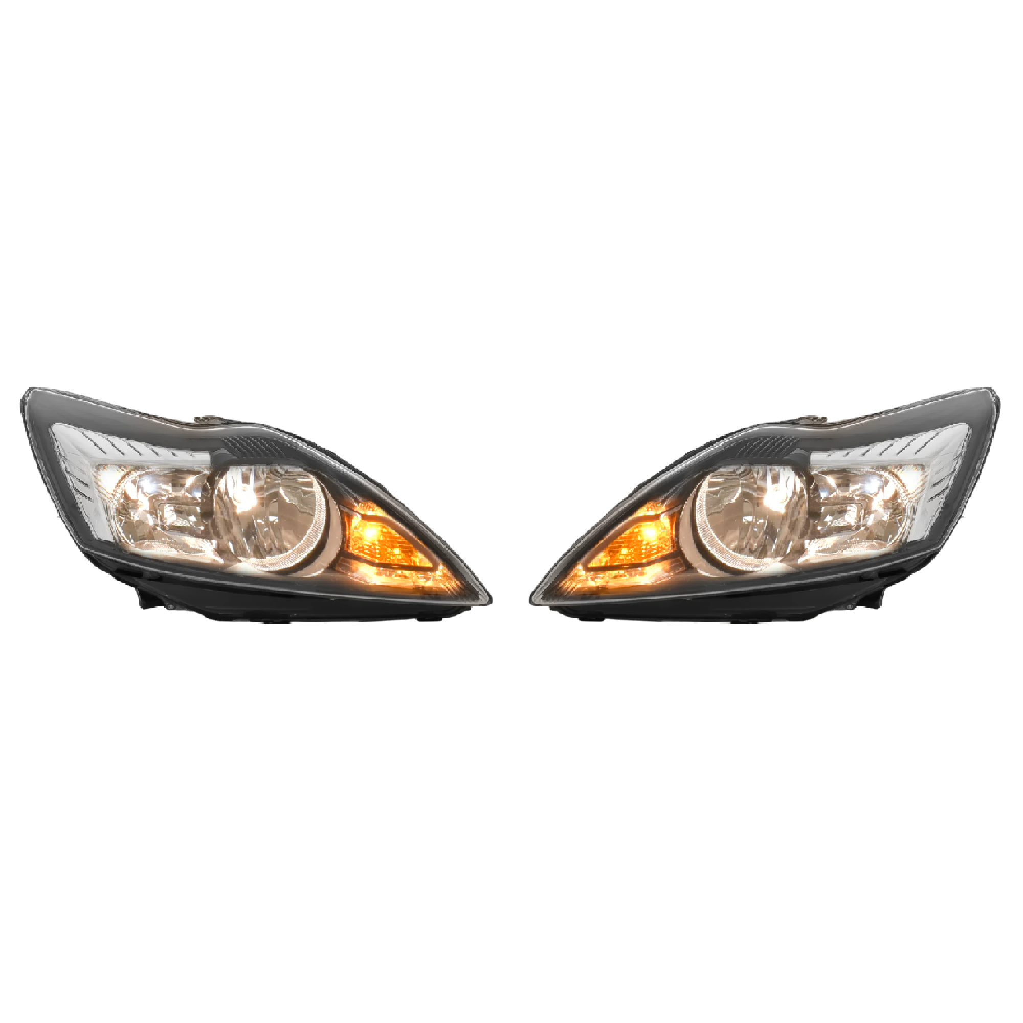 Par Faros Ford Focus 2009–2011 Fondo Negro Con foco