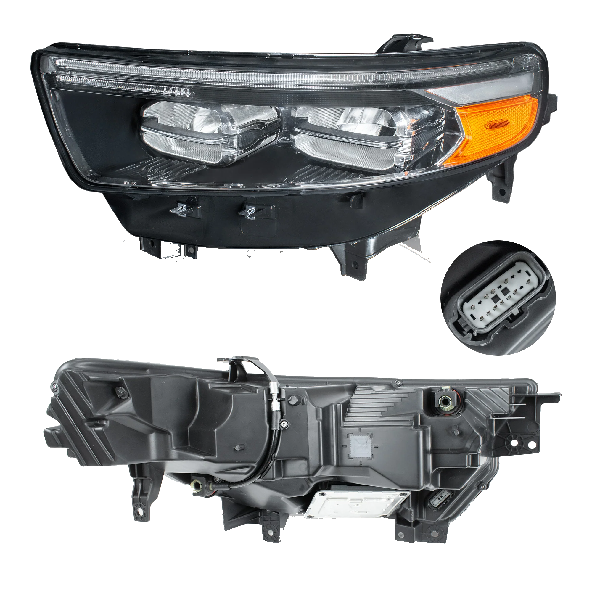 Faro Izquierdo Ford Explorer 2020–2025 Led Con luz de dia Filo Cromado