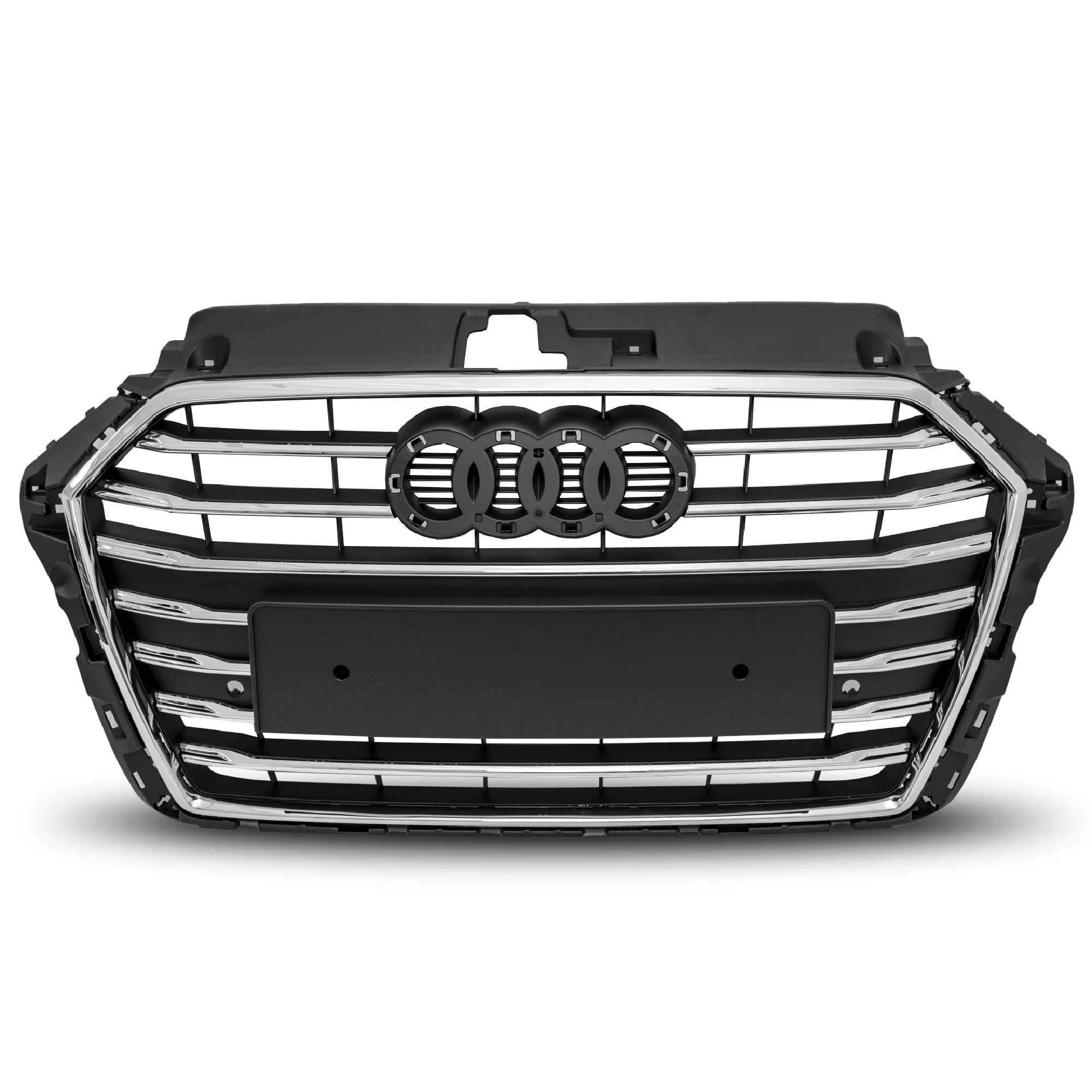 Parrilla Audi A3 2017-2020 Con Moldura Cromada