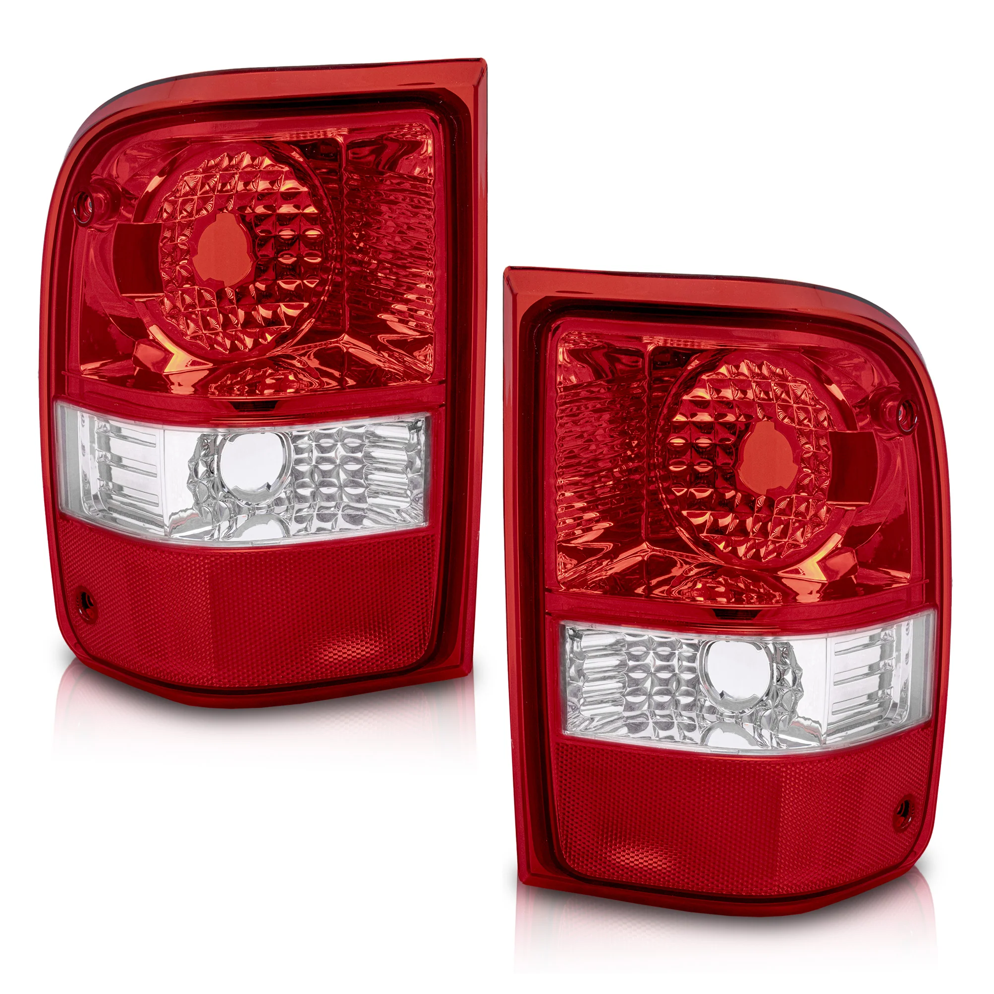Par de Calaveras Ford Ranger 2006-2009 Rojas