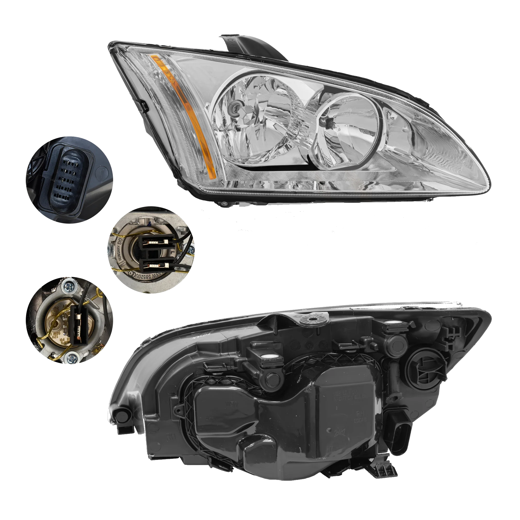 Faro Derecho Ford Focus 2007–2008 Con foco