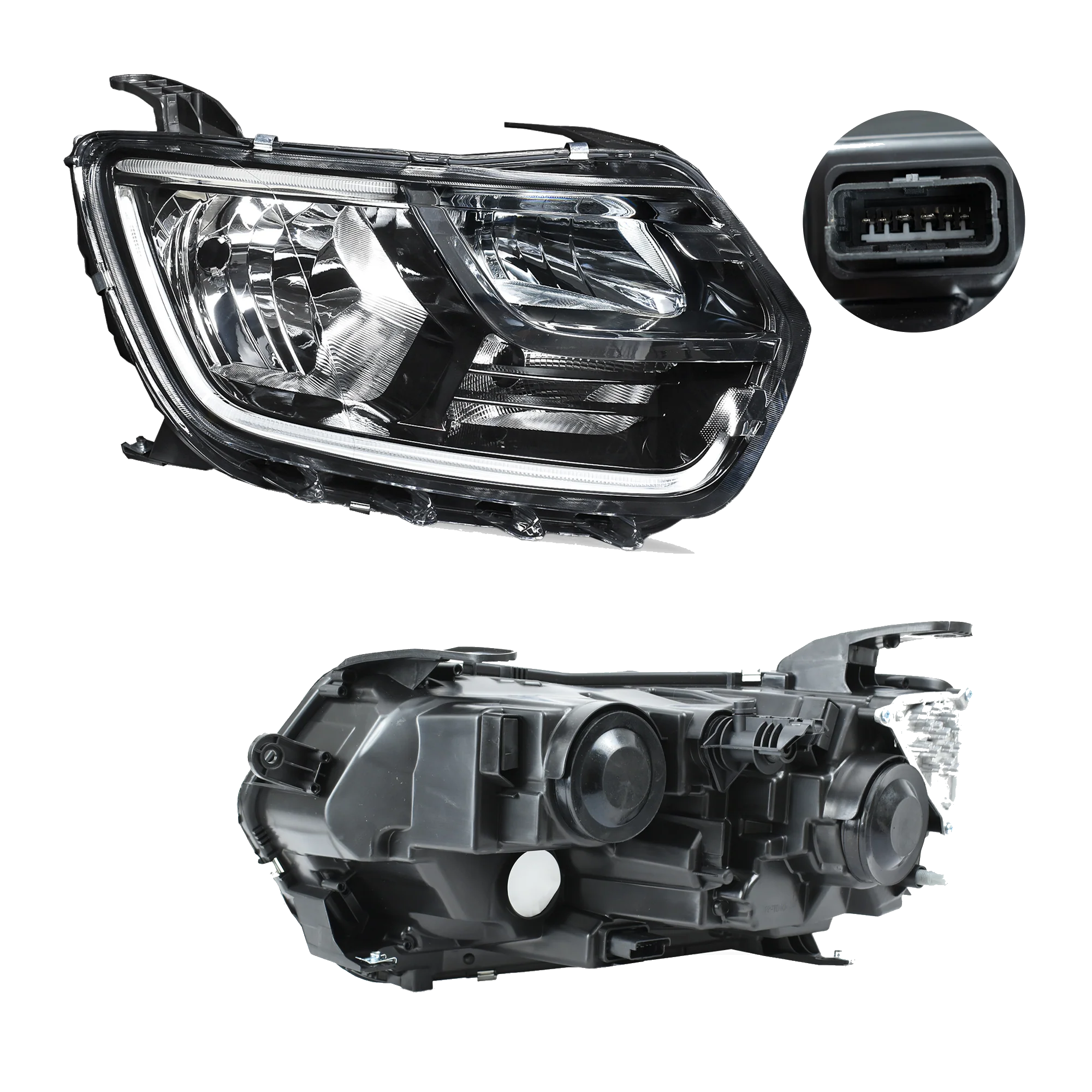 Faro Derecho Renault Duster 2021–2025 Con luz de dia Led