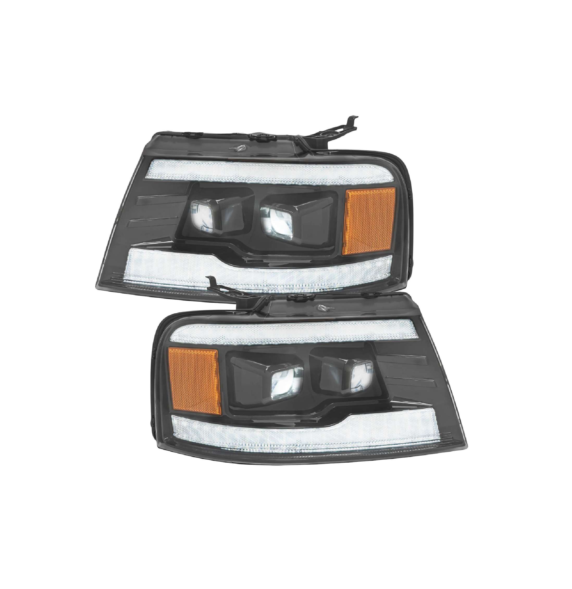 Par faros Led Ford Lobo/F150 2004–2008 Full Doble Lupa