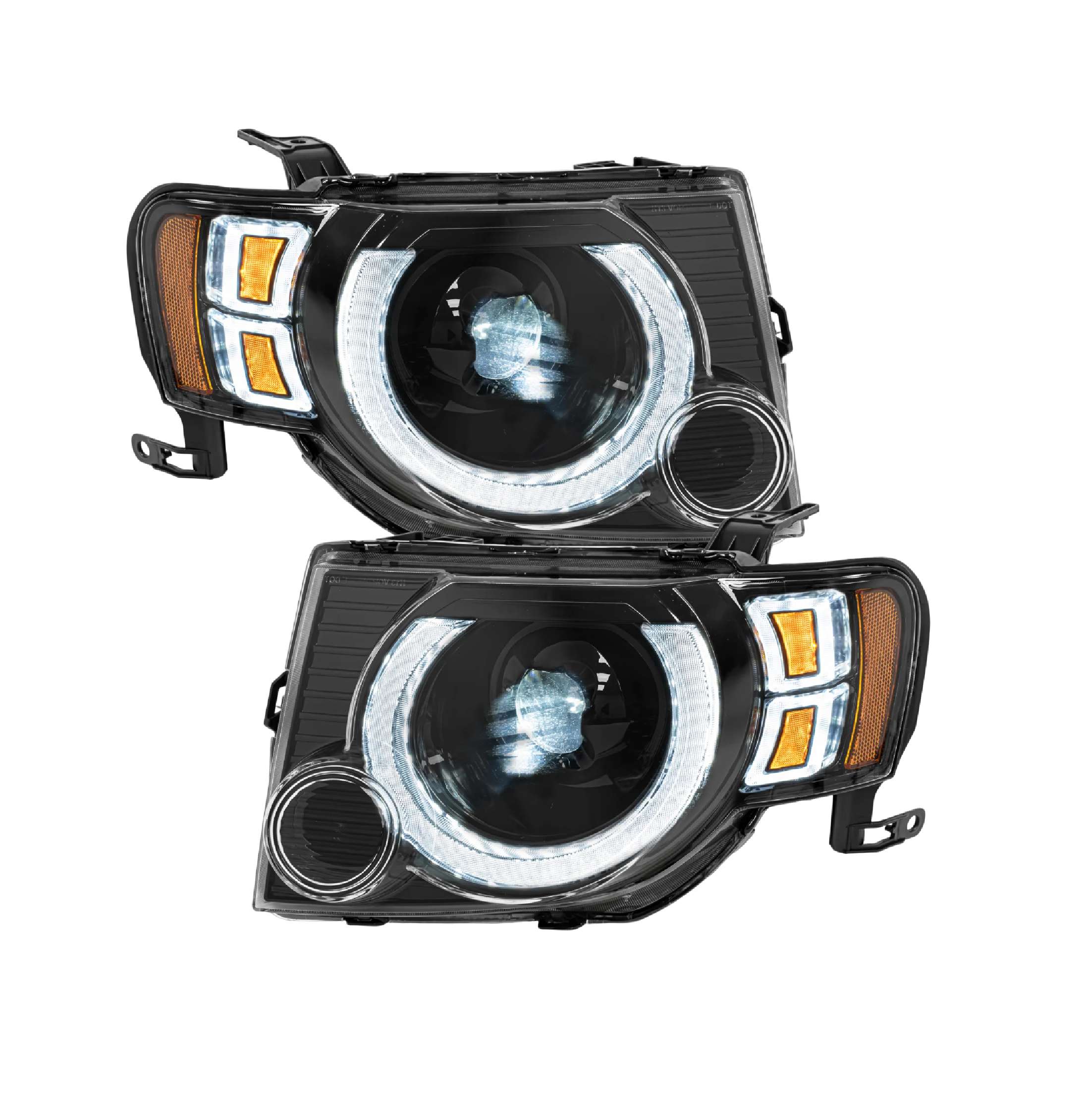 Par faros Led Ford Escape 2008–2012 Con Lupa Y Luz De Dia