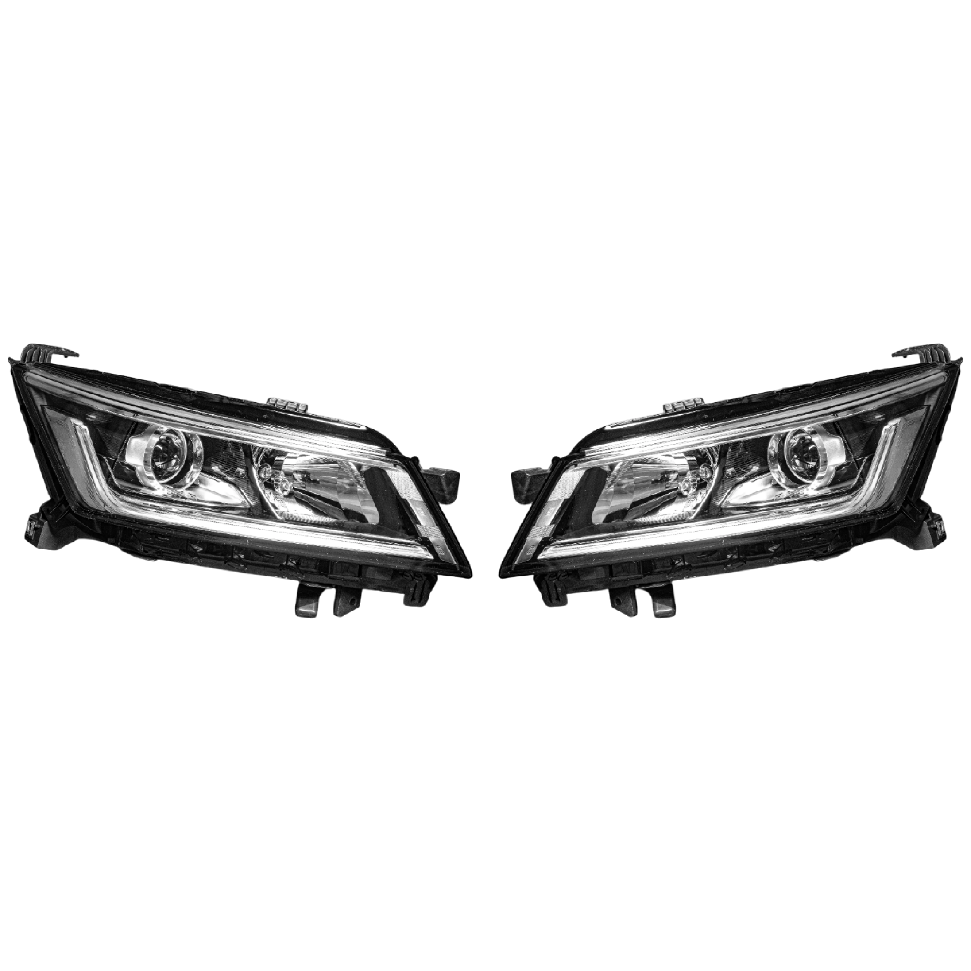 Par Faros Chevrolet Aveo 2025–2026 6pin Con vela Sin luz de dia y foco halogeno