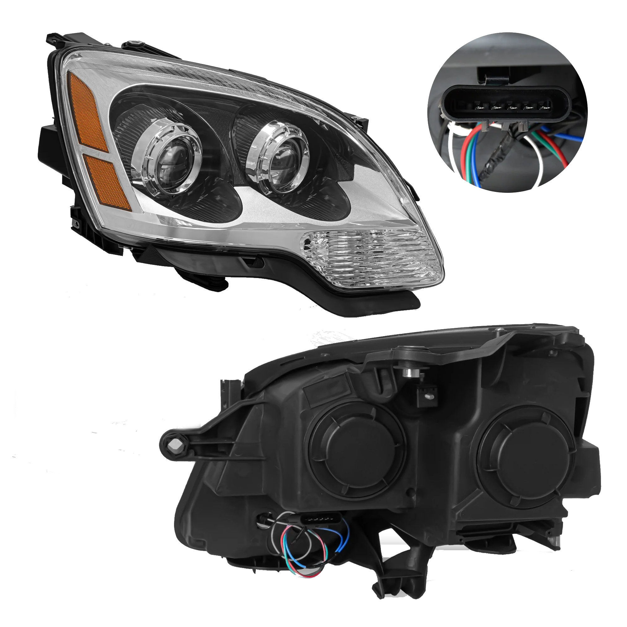 Faro Derecho Chevrolet Acadia 2007–2012 Con foco halogeno