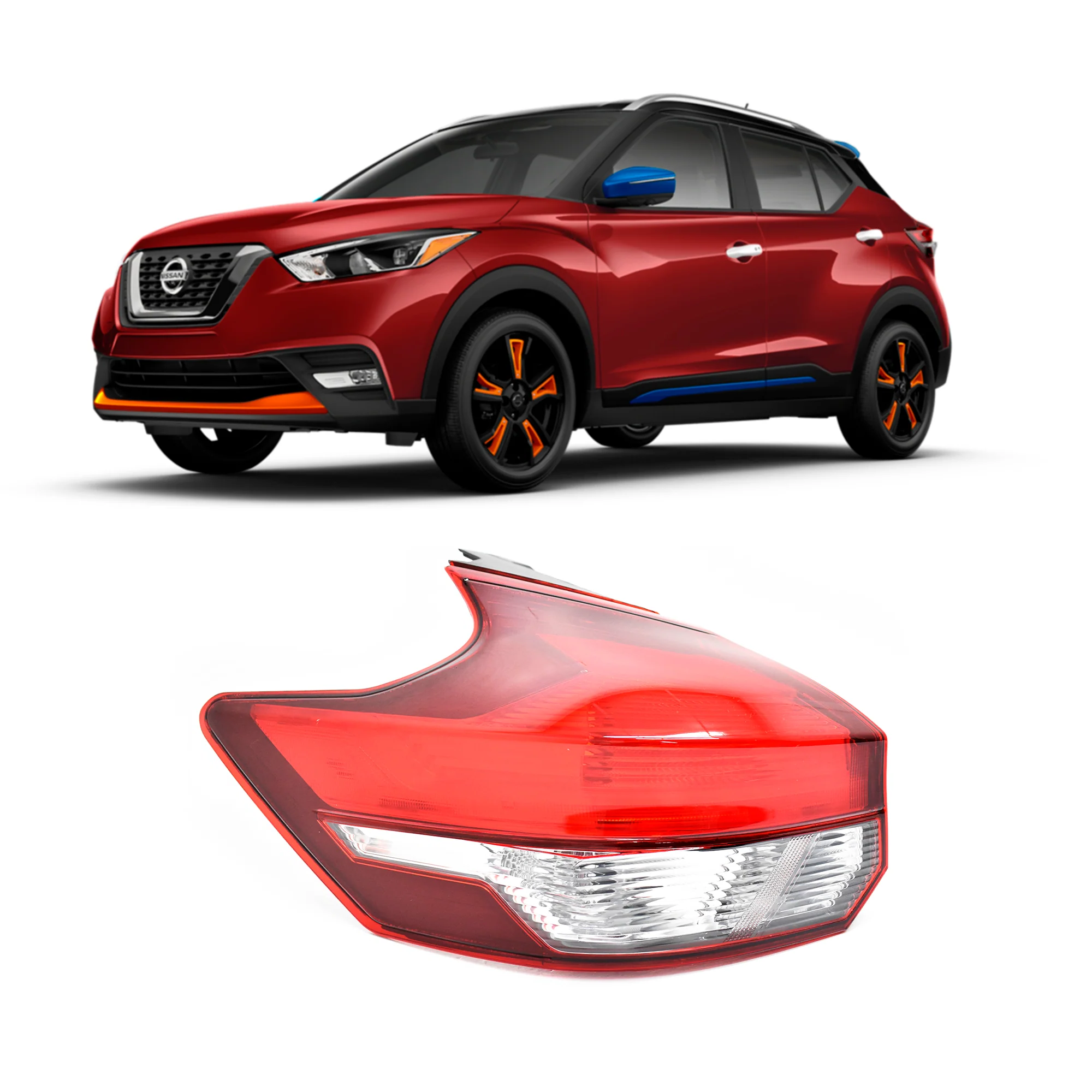 Calavera Exterior Nissan Kicks 2017-2020 Izquierdo