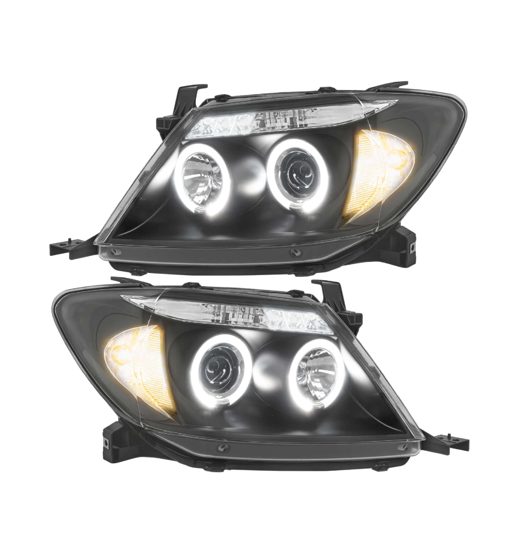 Par faros Toyota Hilux 2006–2008 Con Lupa Ojo De Ángel