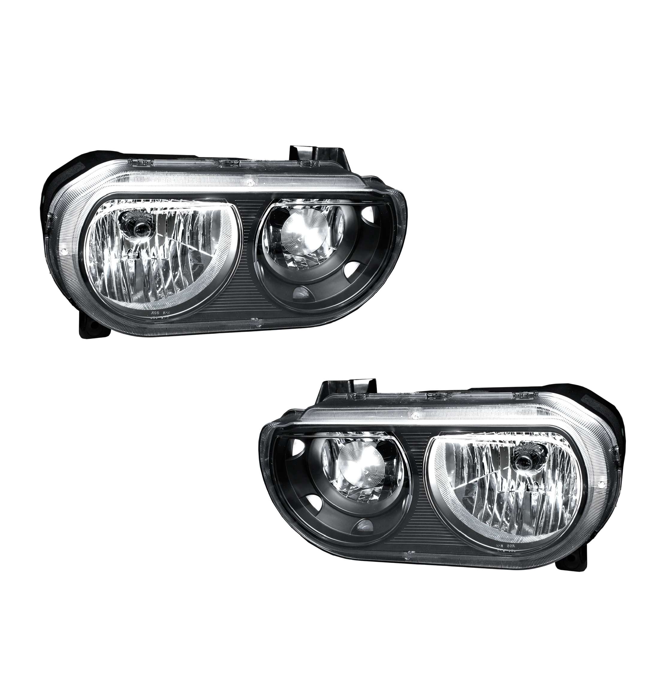 Par faros Dodge Challenger 2008–2014 Negros