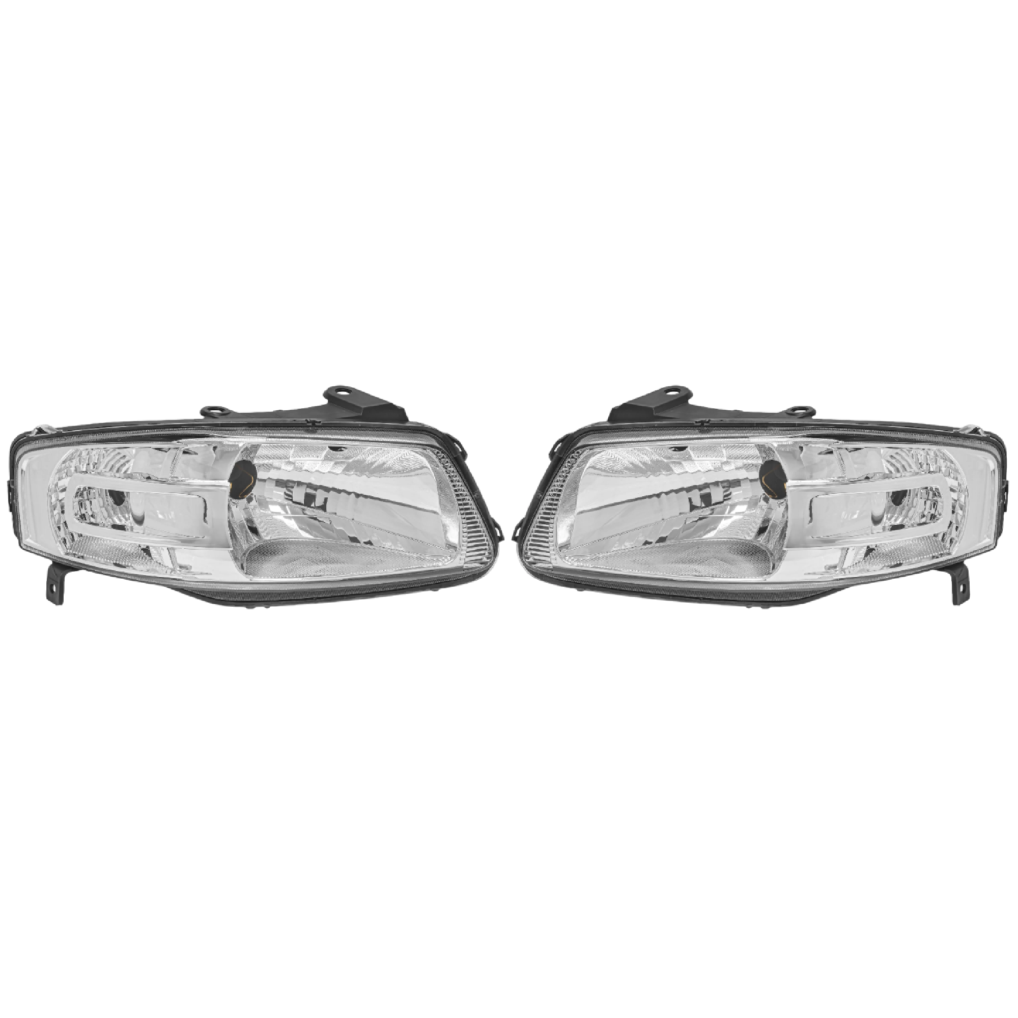 Par Faros Volkswagen Pointer 2006–2009 Fondo Cromado