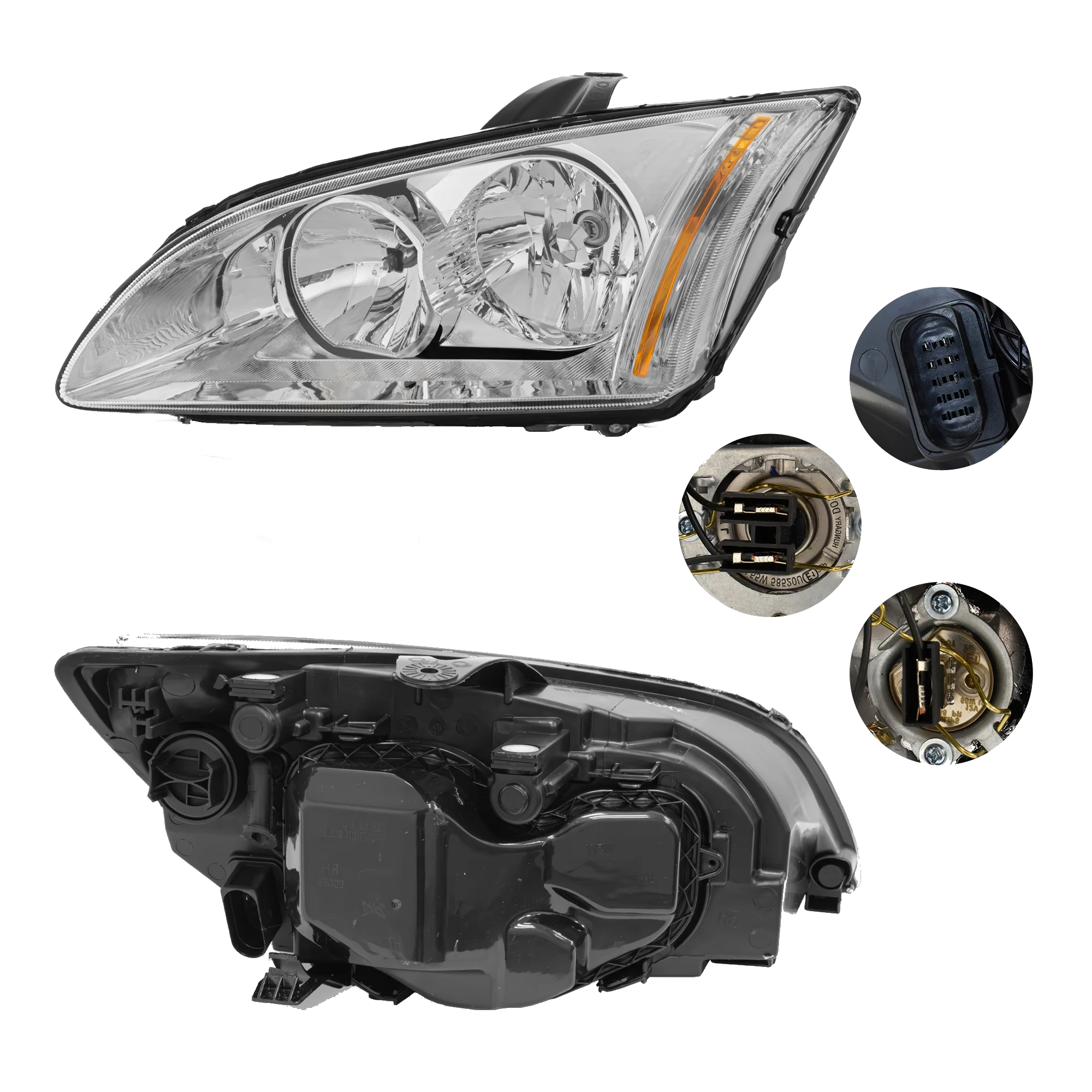 Faro Izquierdo Ford Focus 2007–2008 Con foco