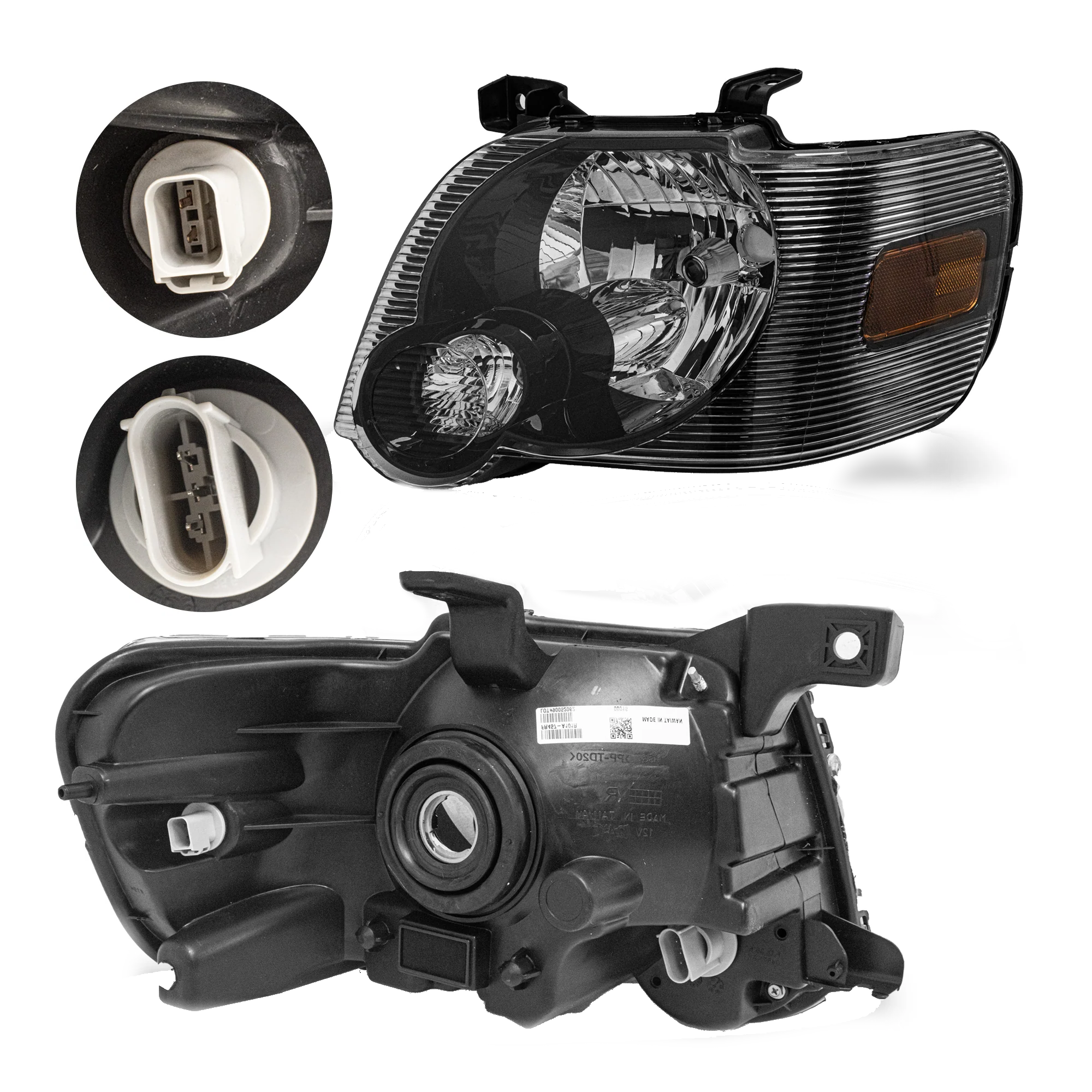 Faro Izquierdo Ford Explorer 2006–2010 Fondo Negro