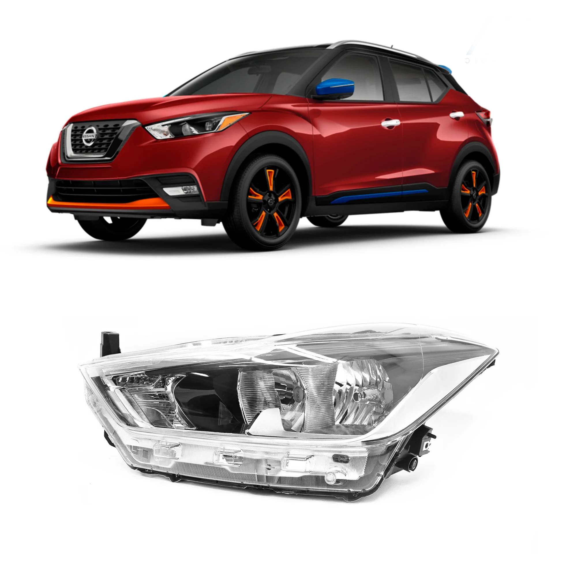 Faro Izquierdo Nissan Kicks 2017–2020 Electrico