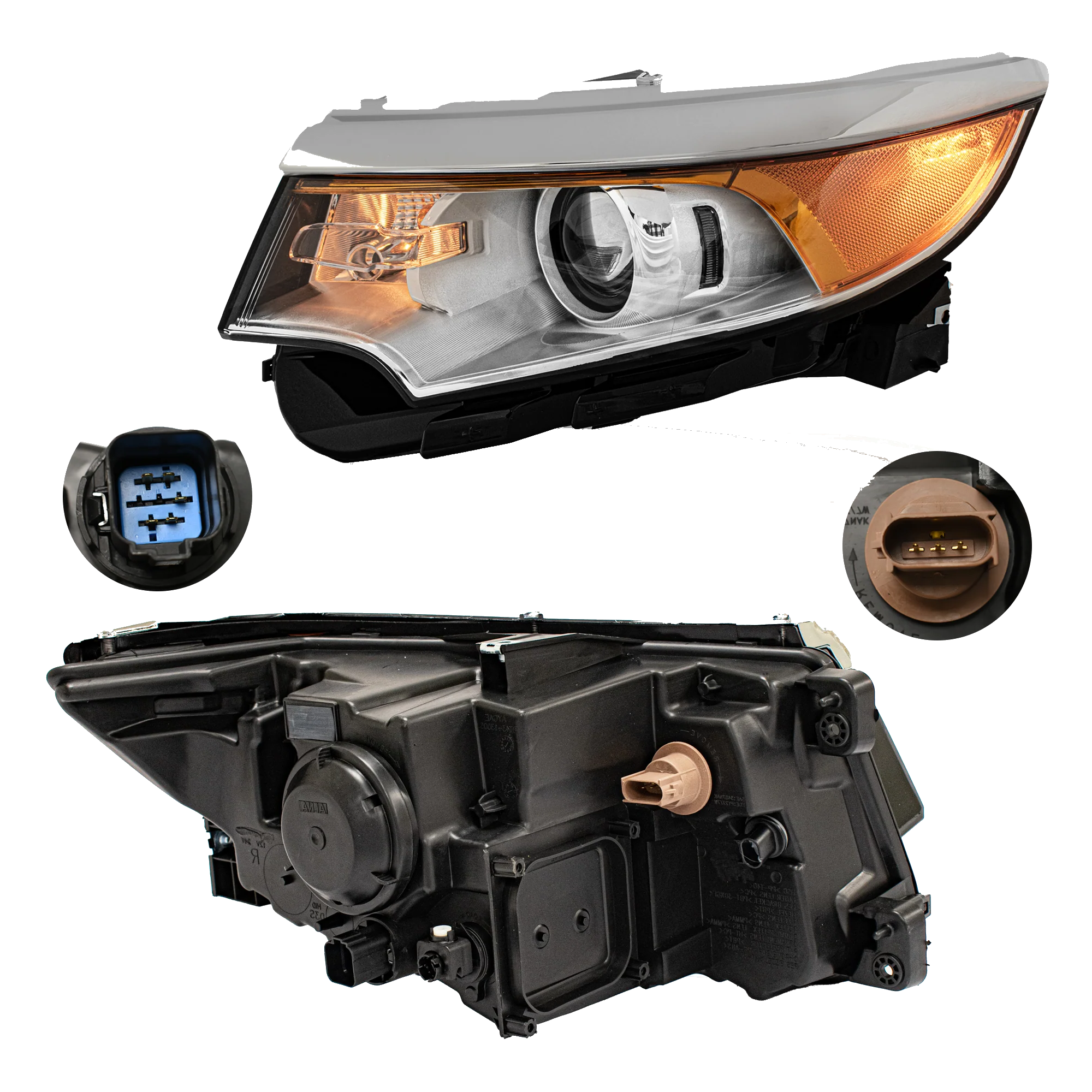 Faro Izquierdo Ford Edge 2011–2014 Con foco