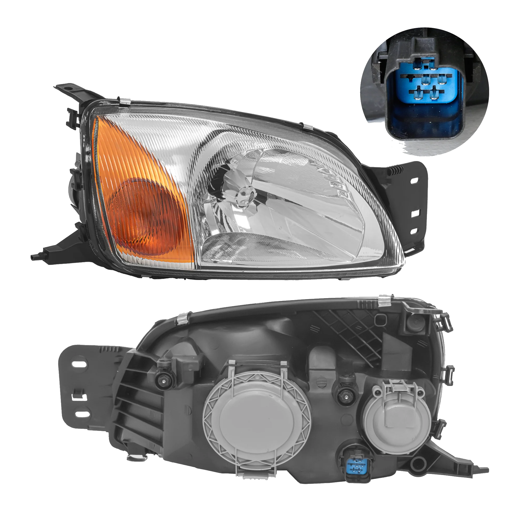 Faro Izquierdo Ford Fiesta 2000–2002 Ikon 2001–2007 Courier 2001–2012