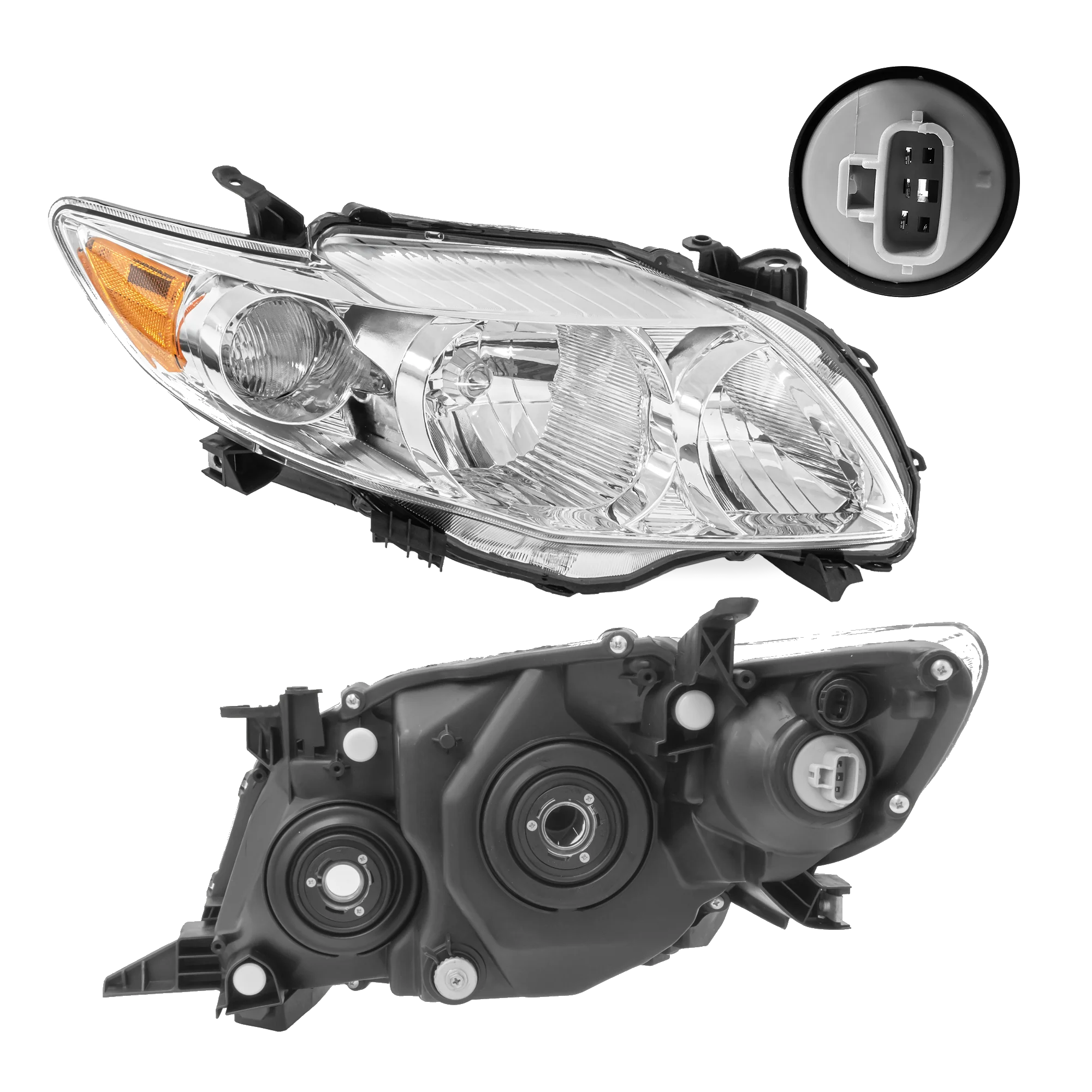 Faro Derecho Toyota Corolla 2009–2010