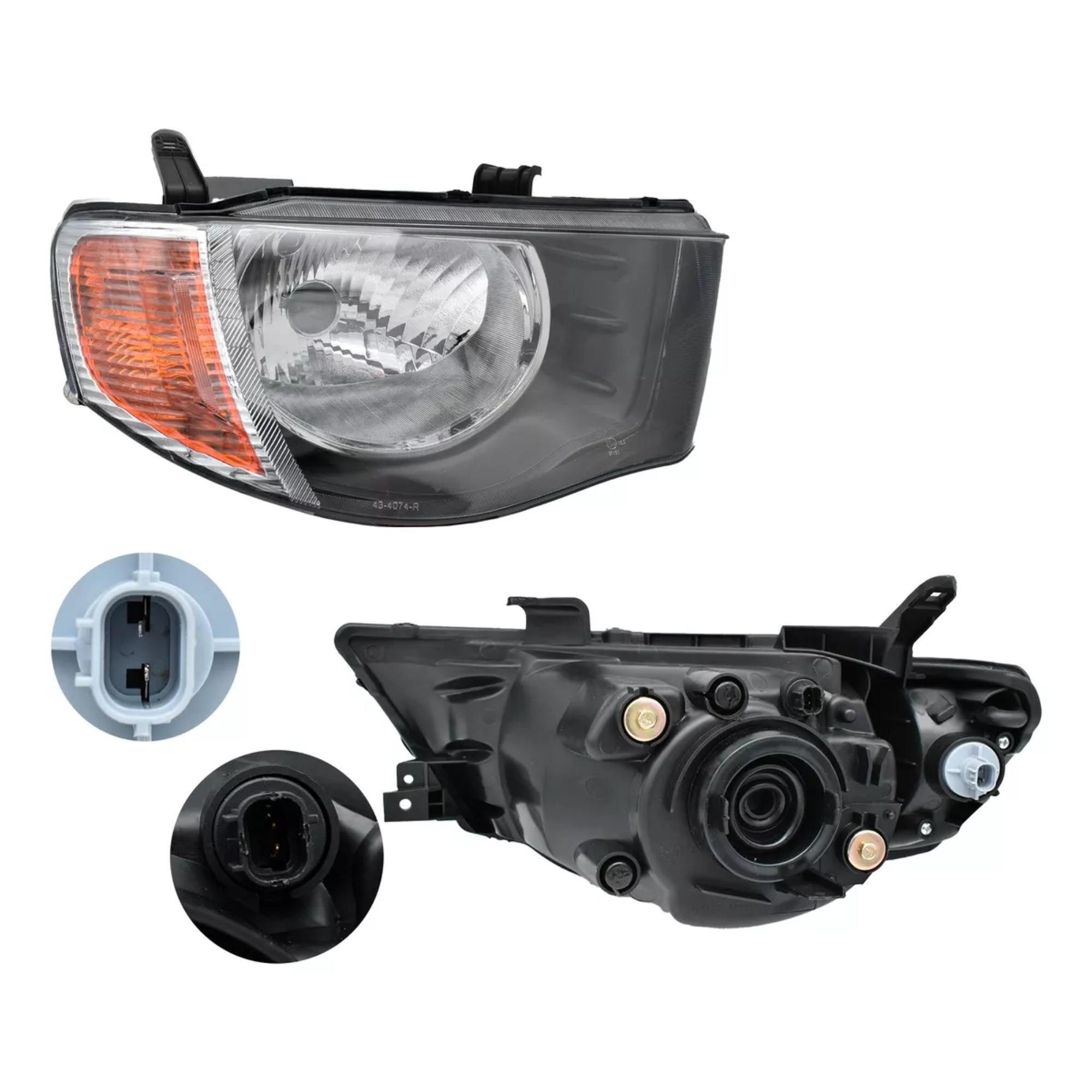 Faro Derecho Mitsubishi L200 2008–2015 cuarto ambar