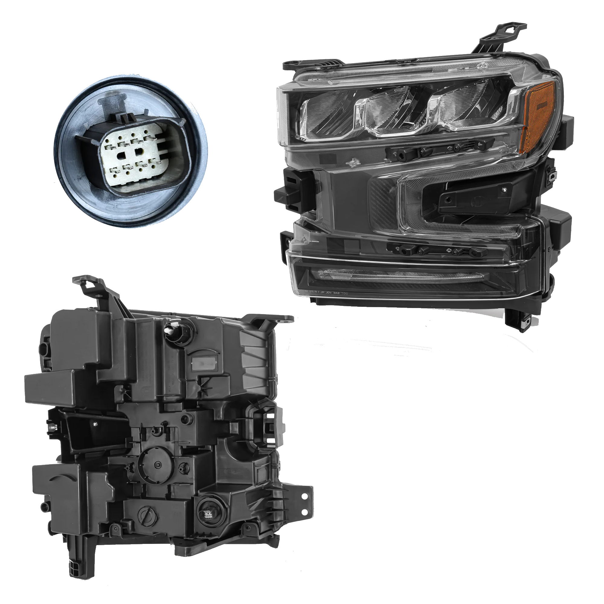 Faro Izquierdo Full LED Chevrolet Cheyenne 2019–2022