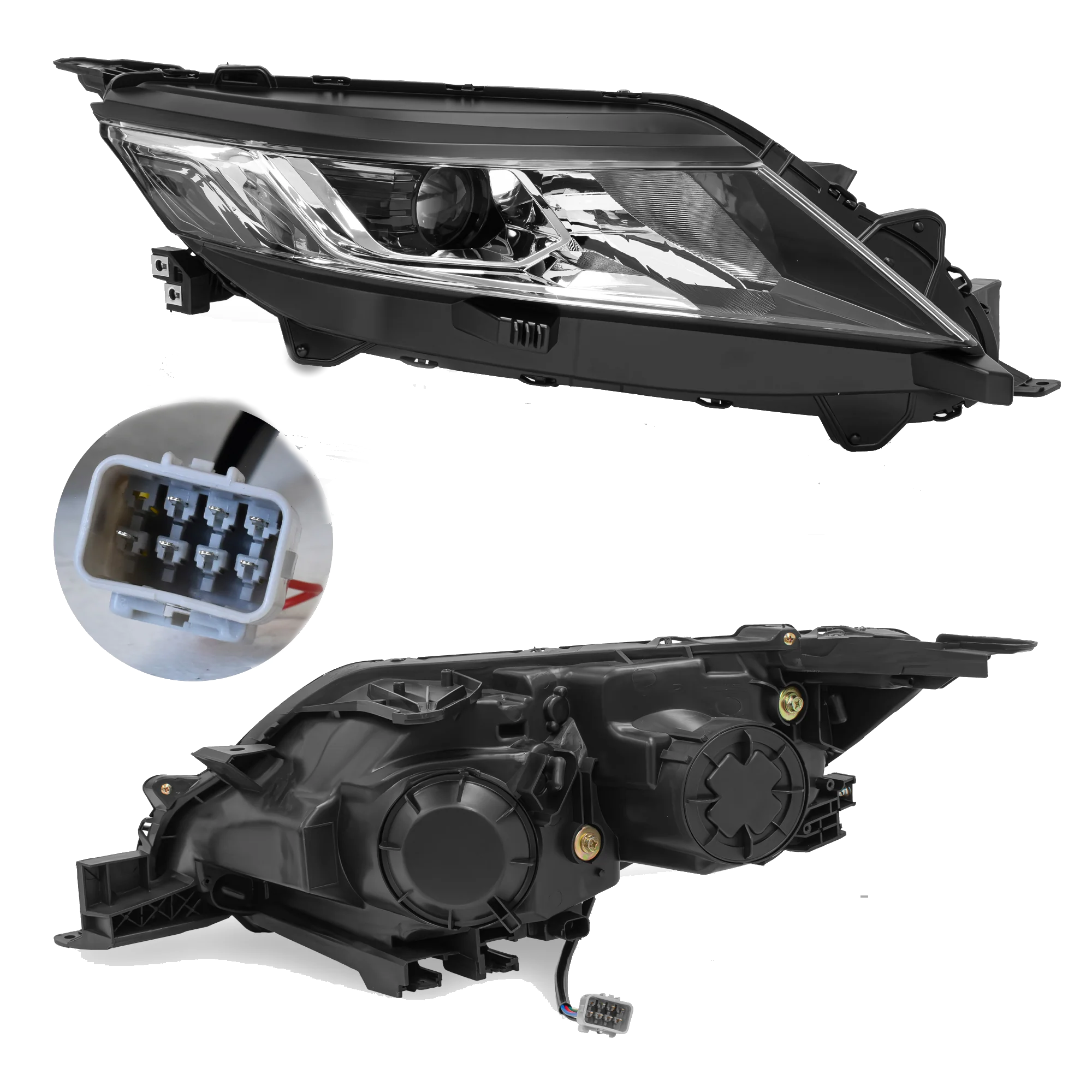 Faro Derecho Mitsubishi L200 2020–2025 Con focos halogeno
