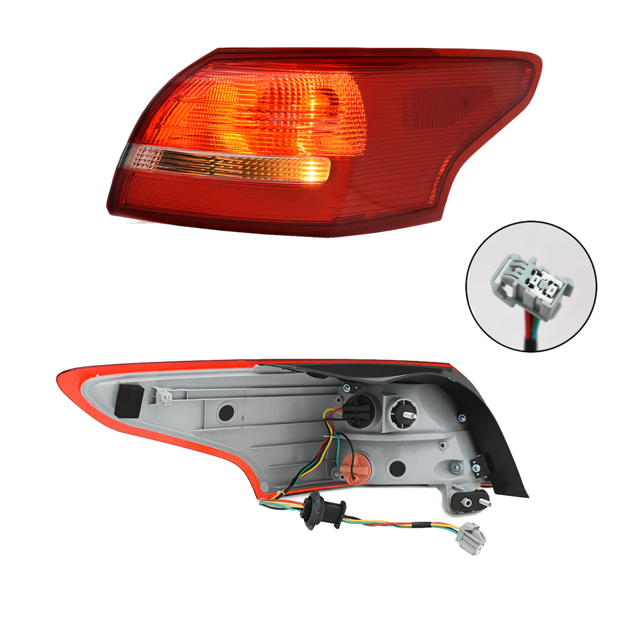 Calavera Exterior Ford Focus 2015-2017 Con Arnés Derecho