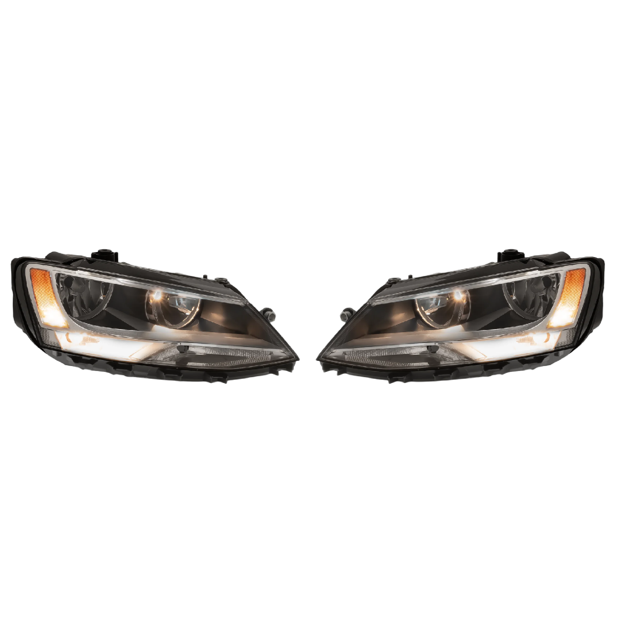 Par Faros Volkswagen Jetta bicentenario 2011–2018 para 2 cuartos