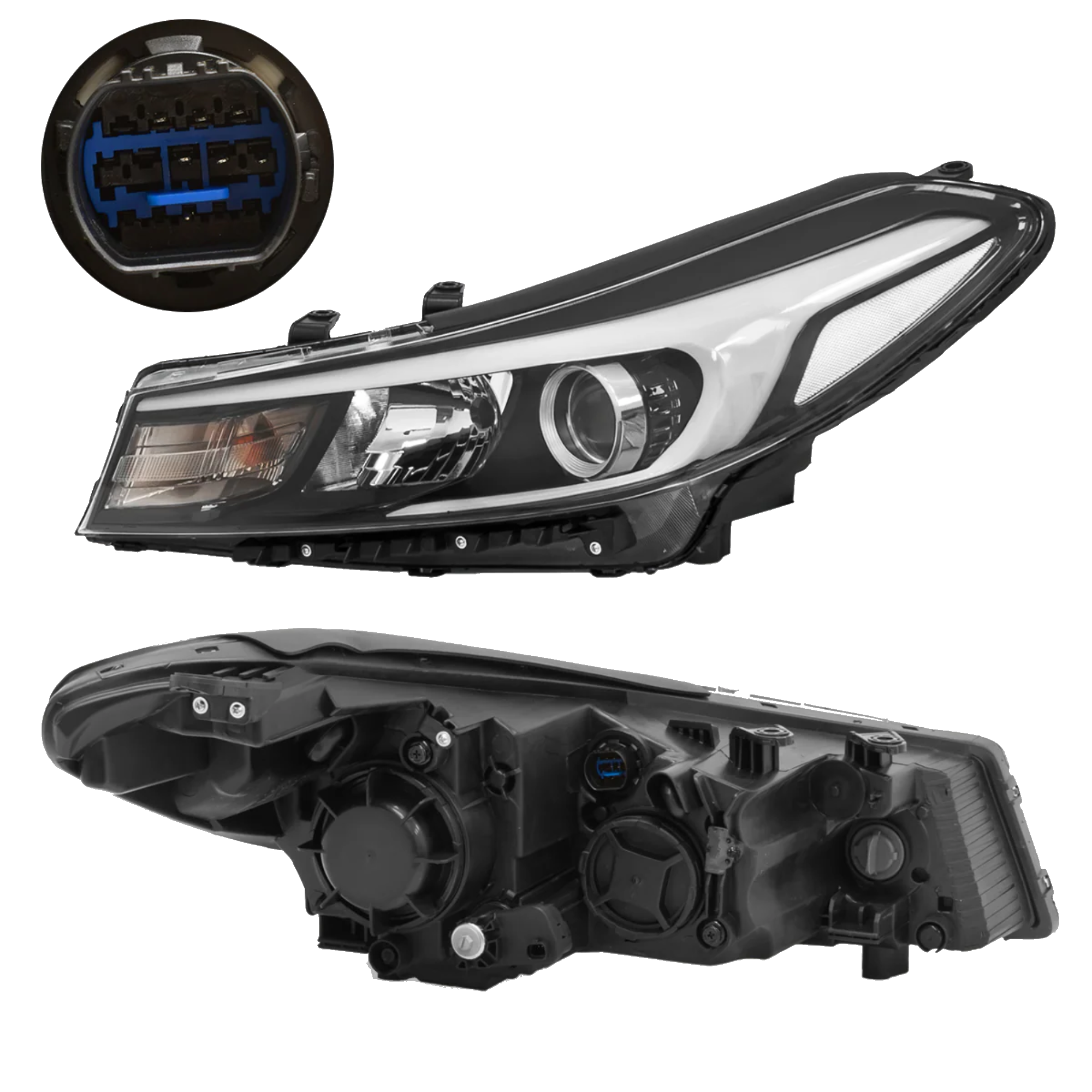 Faro Izquierdo Halogeno Kia Forte 2017–2018